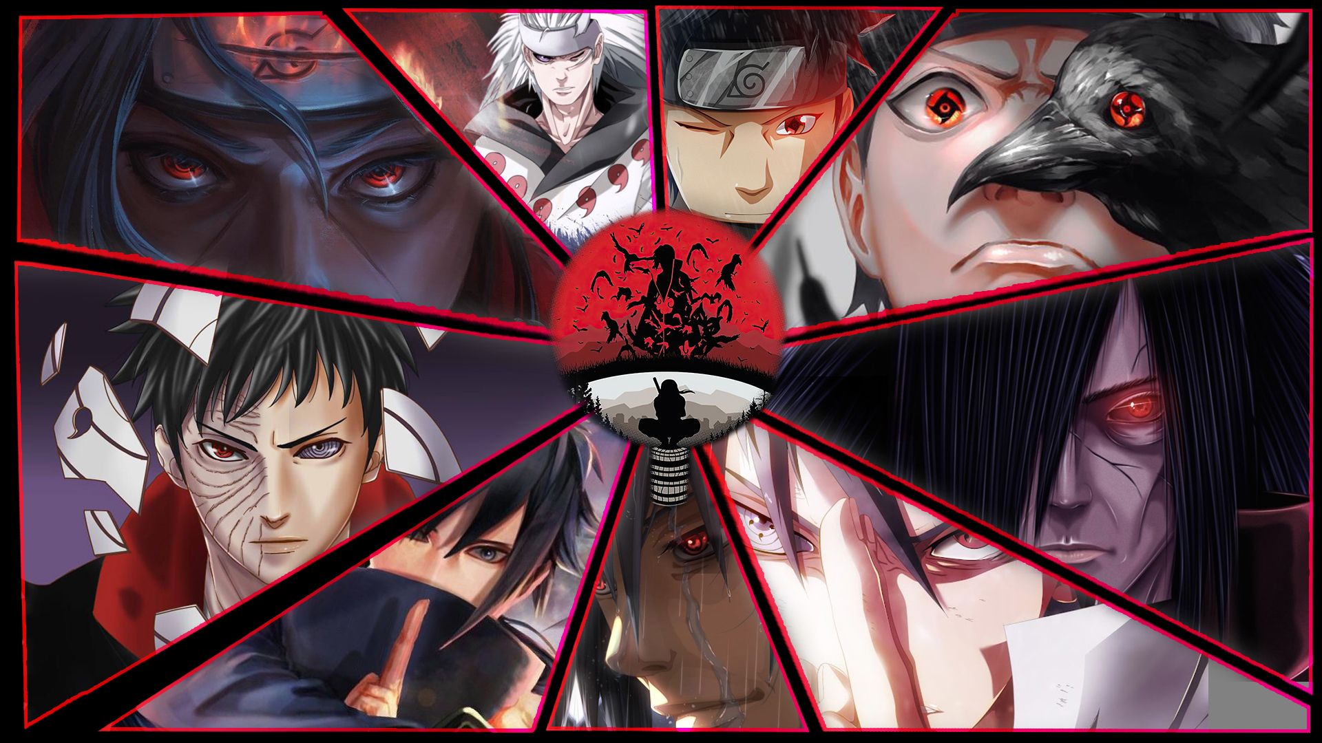 1920x1080 Itachi Uchiha Izuna Uchiha Madara Uchiha Obito Uchiha Sasuke Uchiha Sharingan HD Naruto Wallpaper