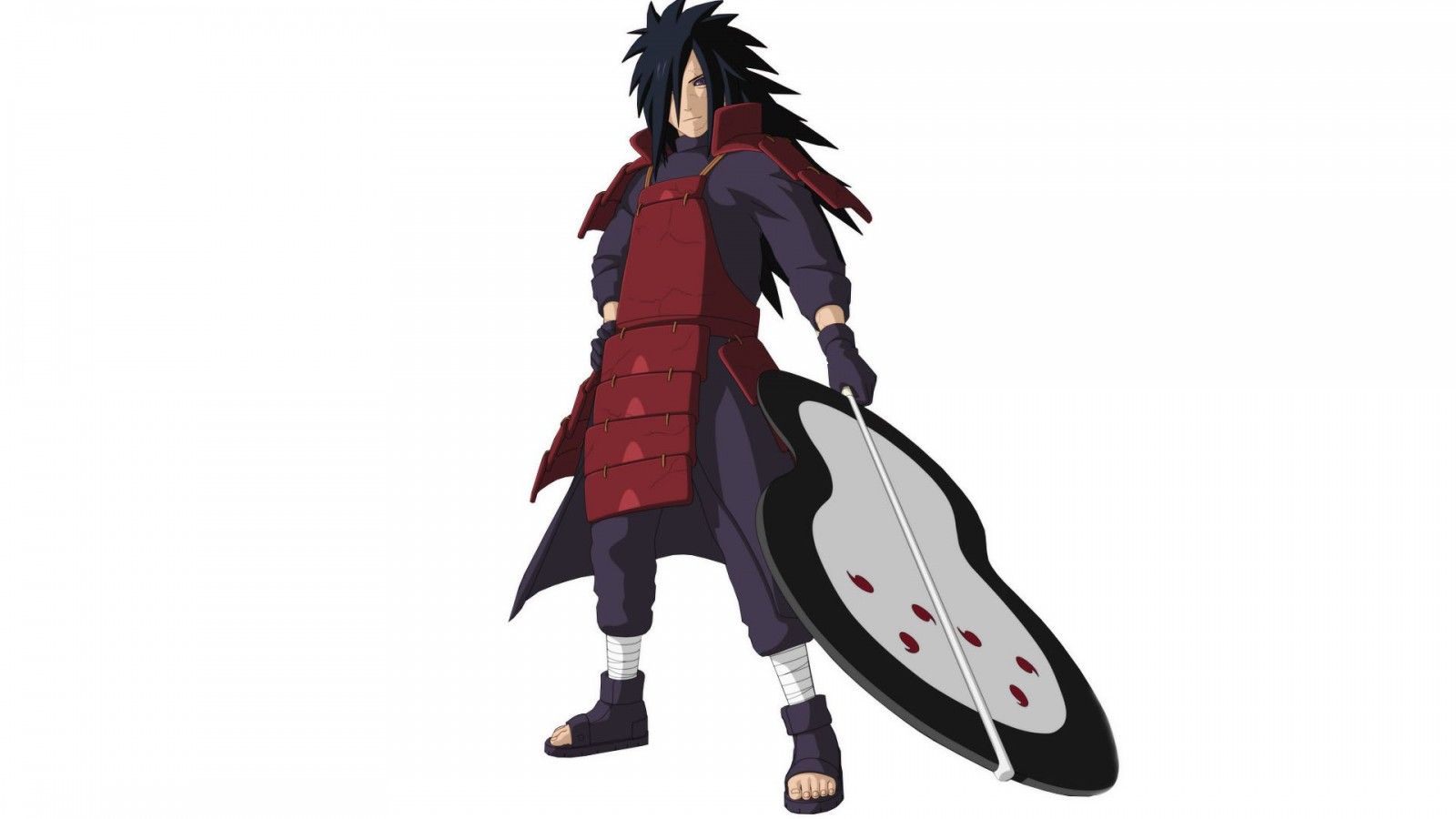 1600x900 Madara Uchiha White Background HD Naruto Wallpaper