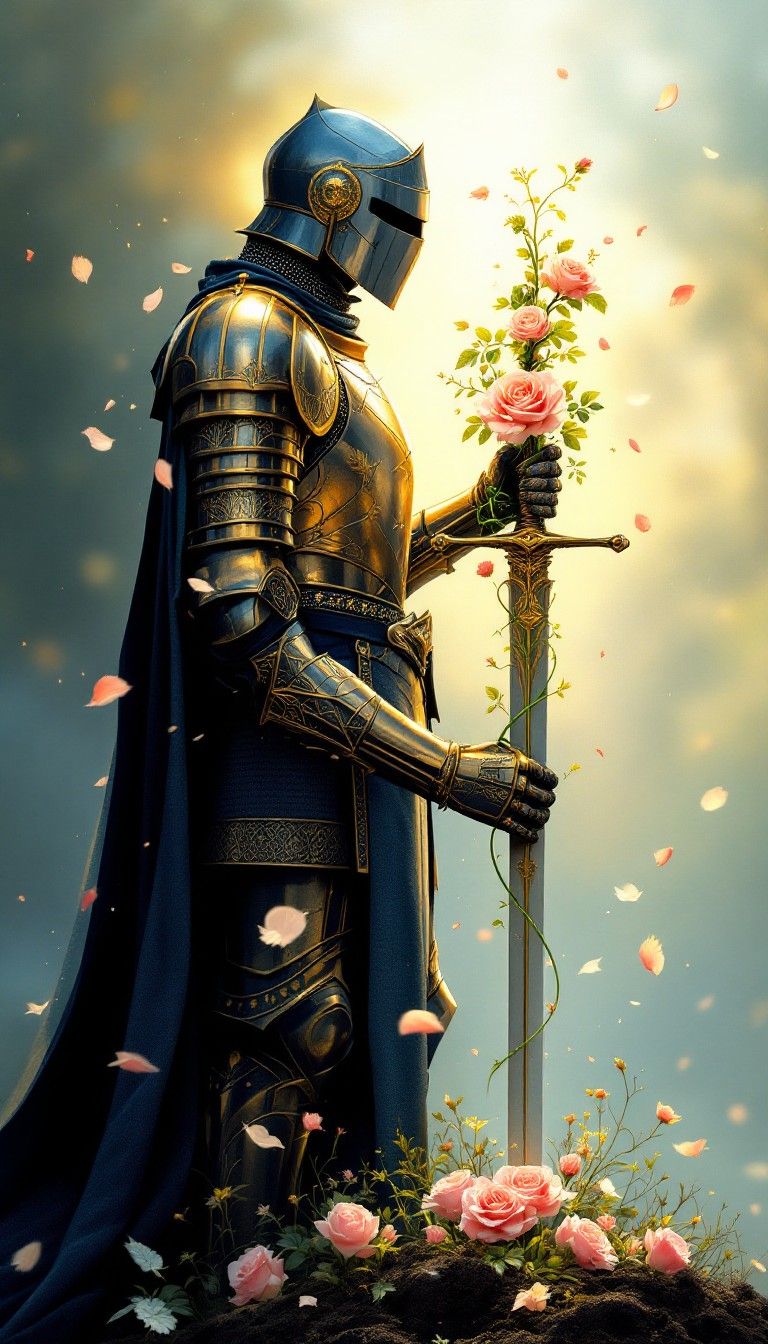 768x1344 Free Warrior Grows Flowers Image, Warrior, Armor