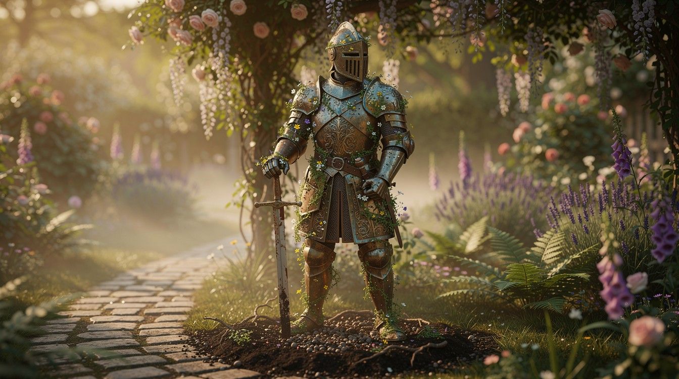 1344x752 Free Knight Amour Stock AI Image