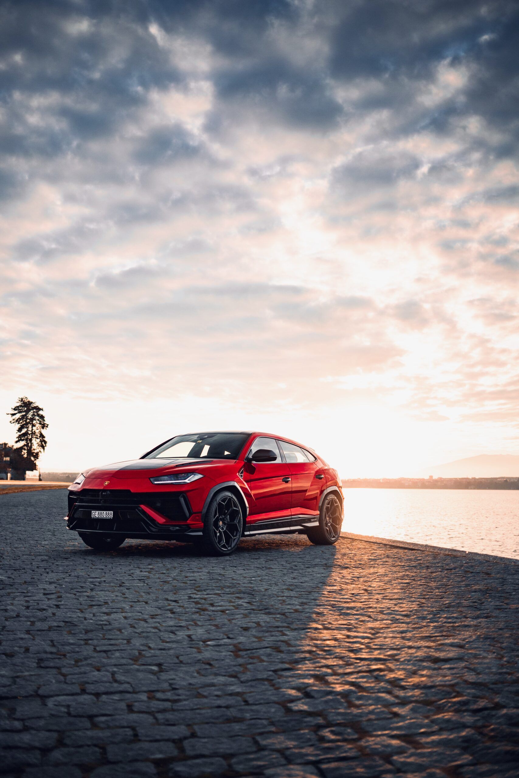 1707x2560 Lamborghini Urus Performante x Sunset