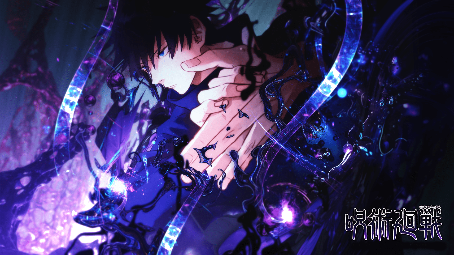 1920x1080 Megumi Fushiguro Dark Power. Jujutsu Kaisen HD Wallpaperx1080
