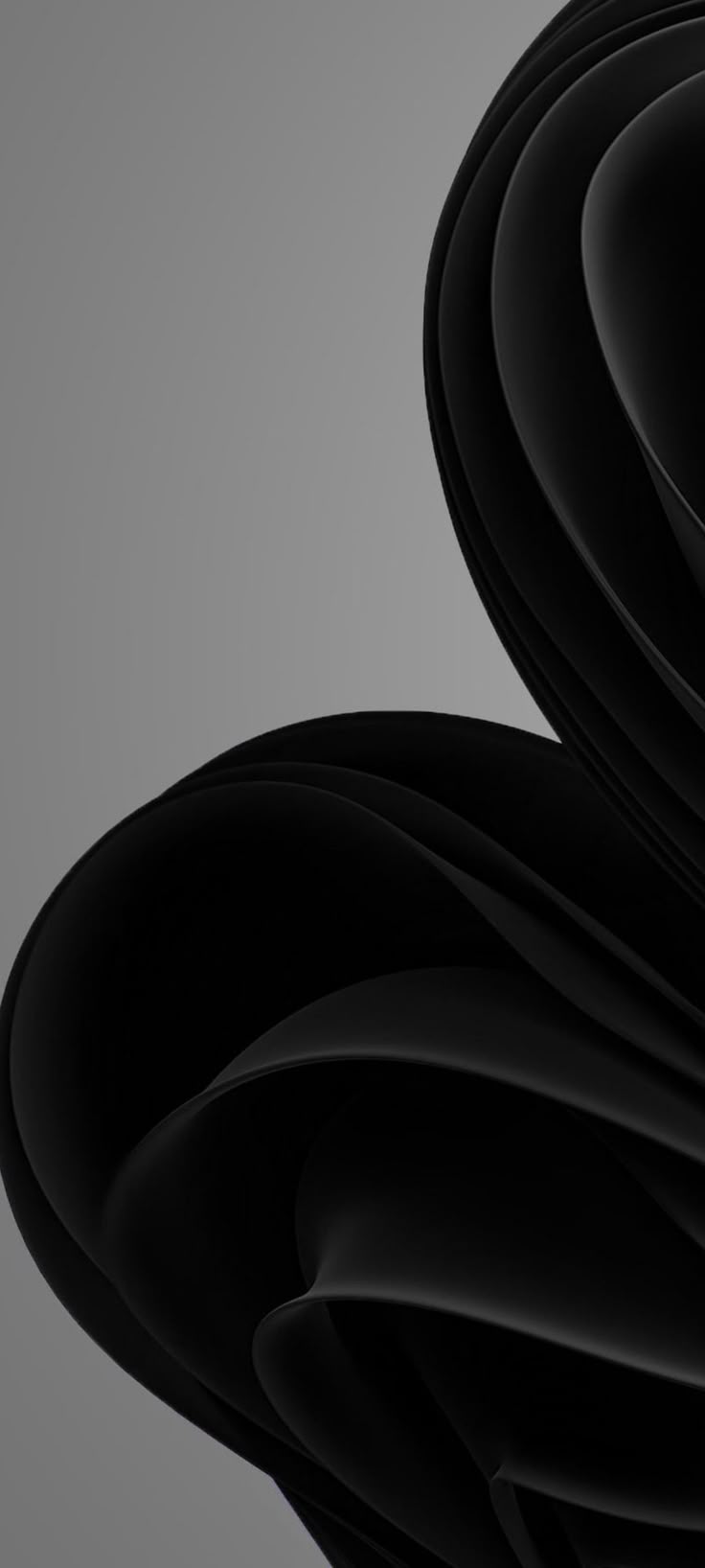736x1636 Windows 11 stock black wallpaper