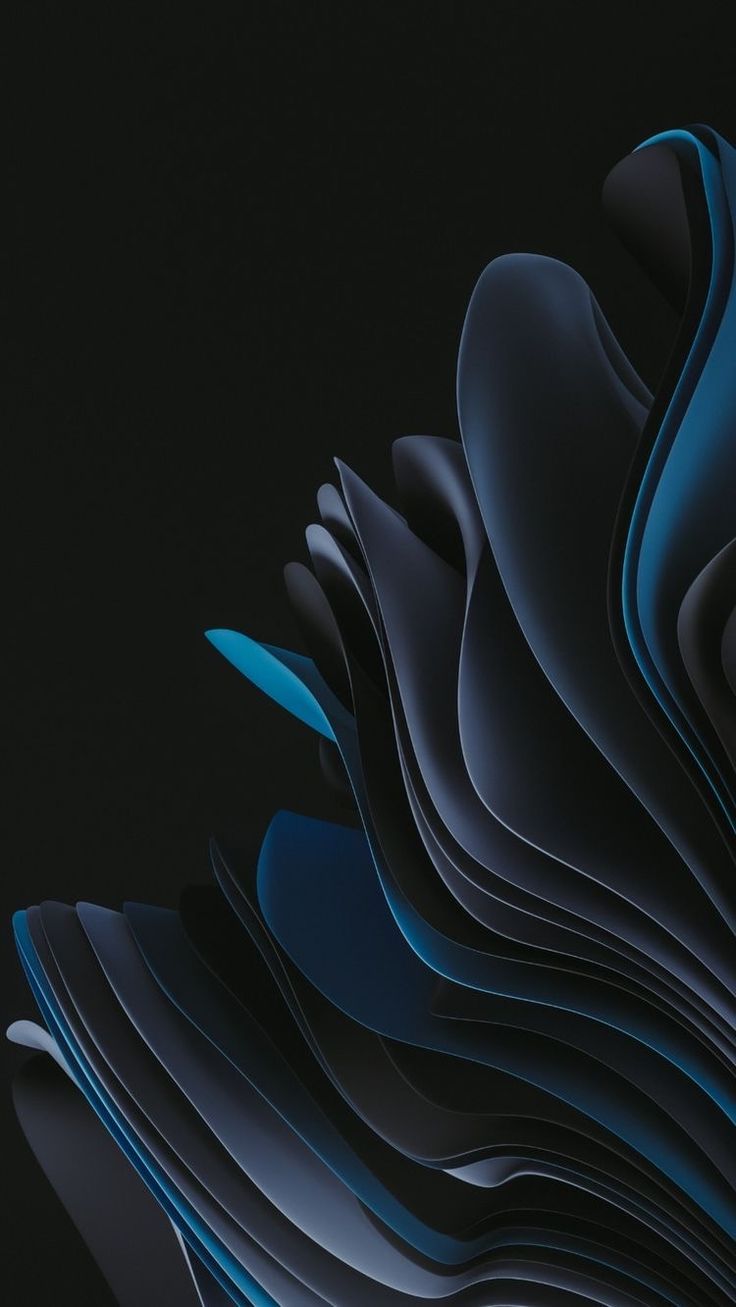 736x1307 Windows 11 Wallpaper With Black Blue Paper Edges. Microsoft Surface Duo Wallpaper 4k, Windows 11