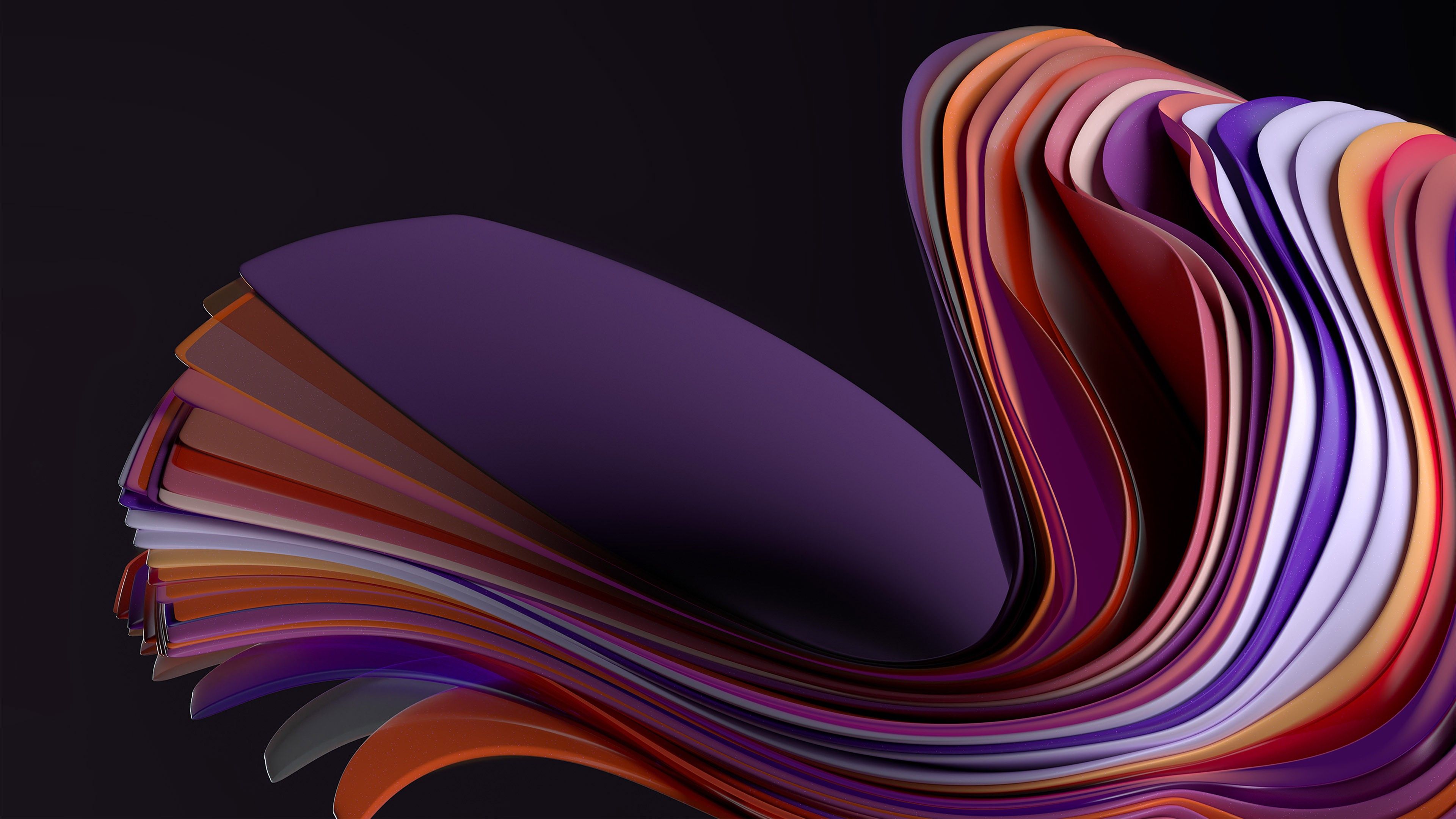 3840x2160 Windows 11 Dark Mode Stock Official Black background 4K HD Windows 11 Wallpaper