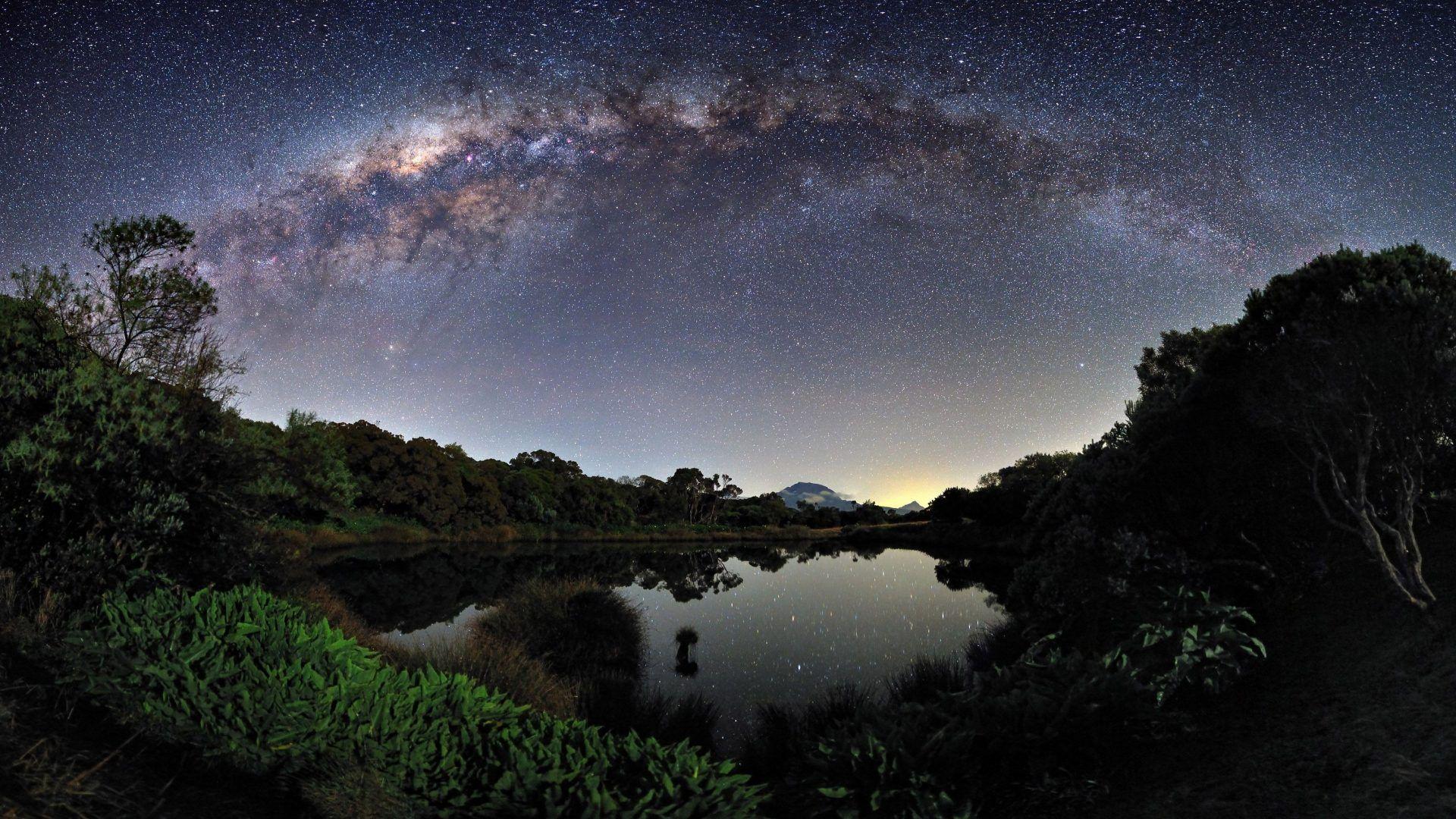 1920x1080 Galaxy Tag wallpaper: Lactea Eunhasoo Milkyway Rainbow Way Galaxy