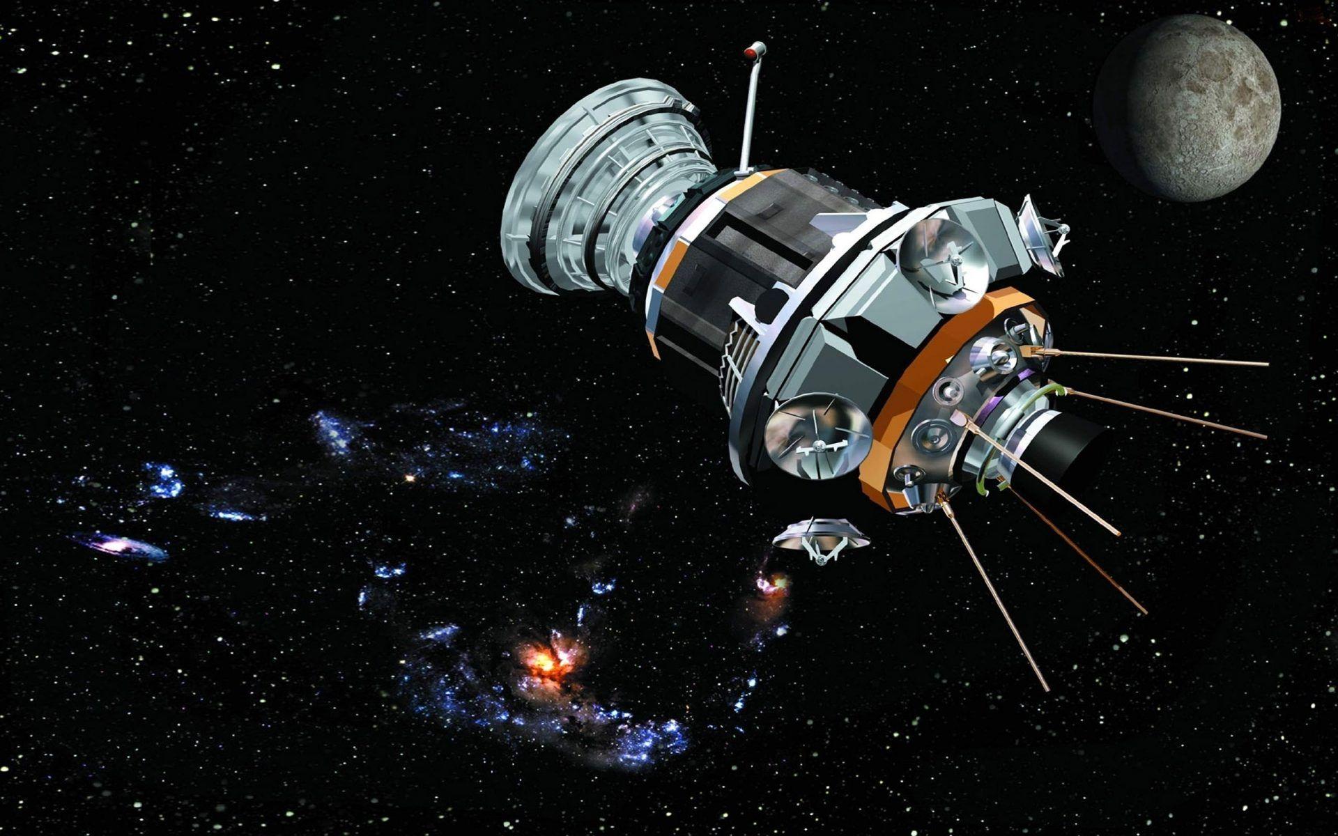 1920x1200 Satellite In Cosmic Space, Galaxies, Cosmic Mesecinata Satellite Dish HD Wallpaper :