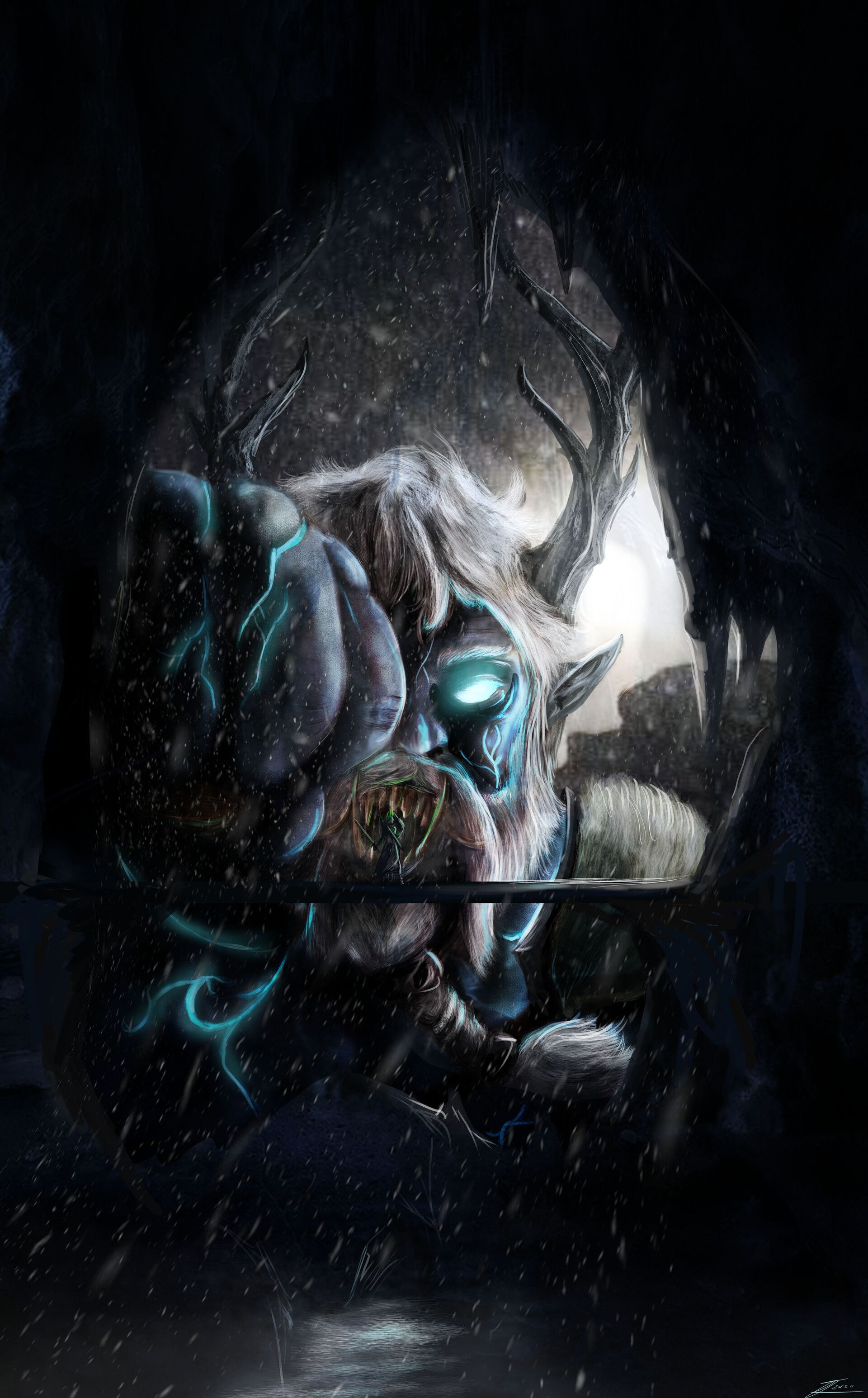 1920x3091 Genbu. Oni of Frost