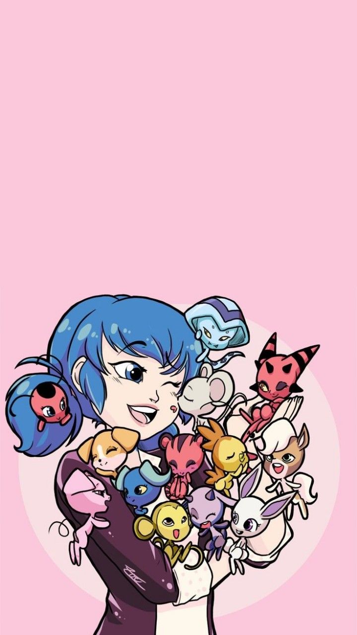 720x1280 Marinette & The Kwamis❤Miraculous Wallpaper Edited by Me pls don't steal it