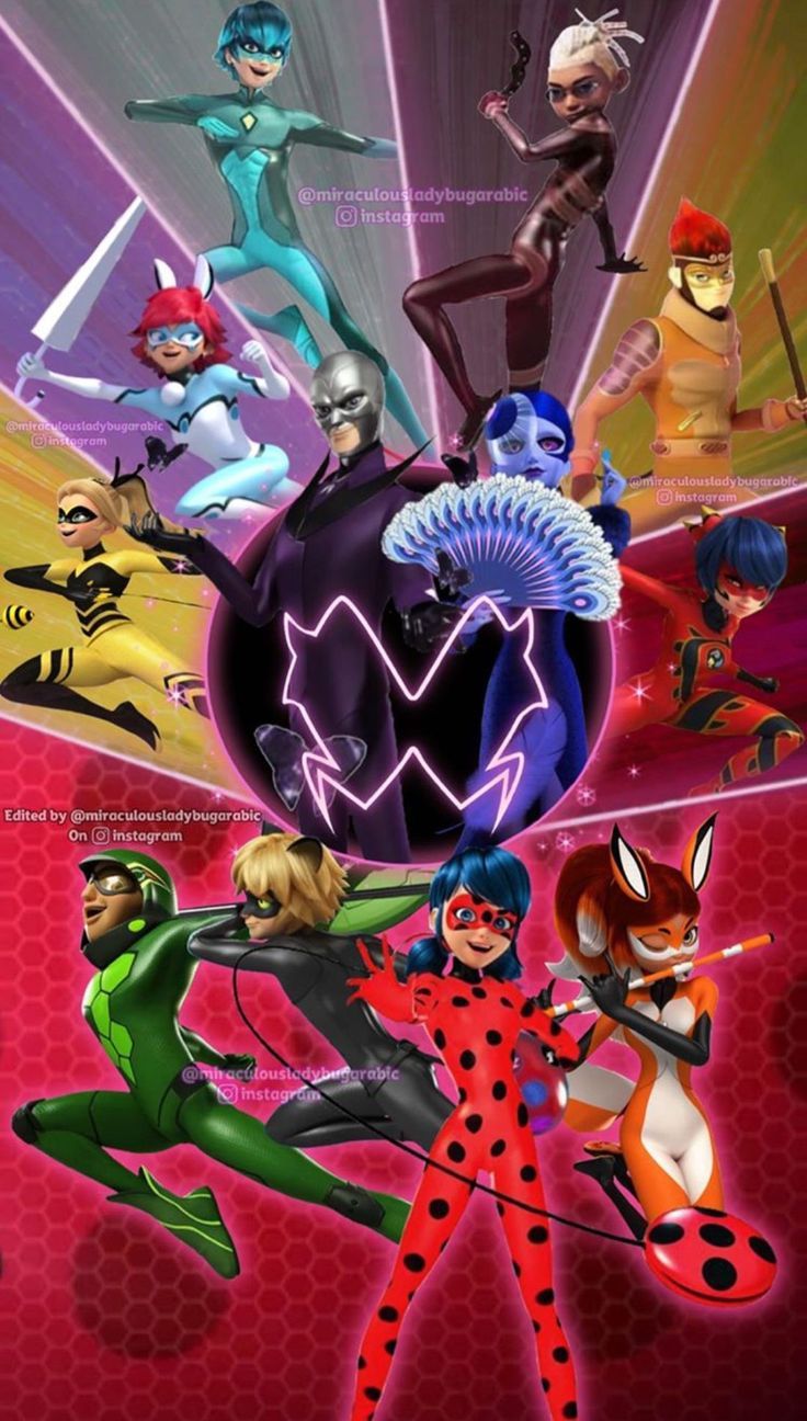 736x1296 Poster for Disney's Missoui Season 4. Miraculous season 5 wallpaper, Miraculous ladybug kwamis wallpaper