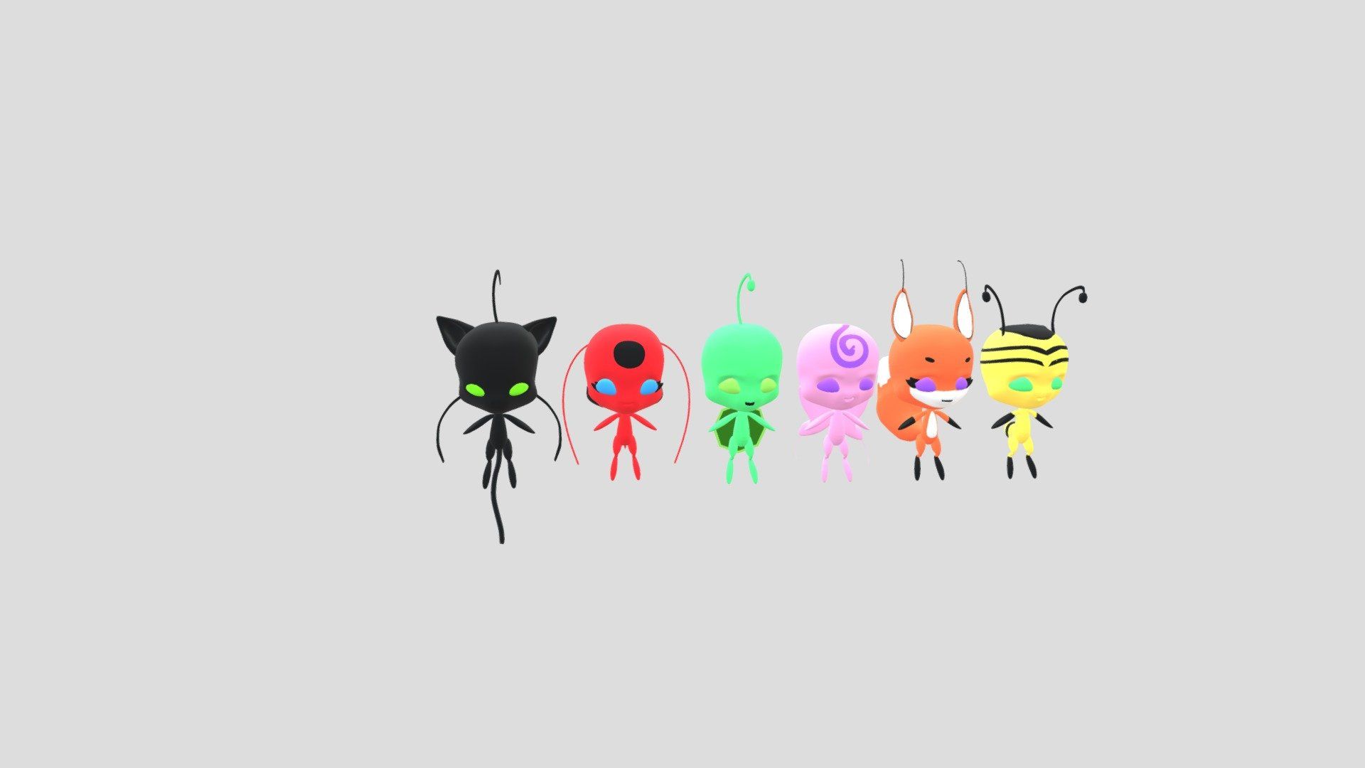 1920x1080 Kwami Miraculous Free 3D model by Komi [1ad39ea]
