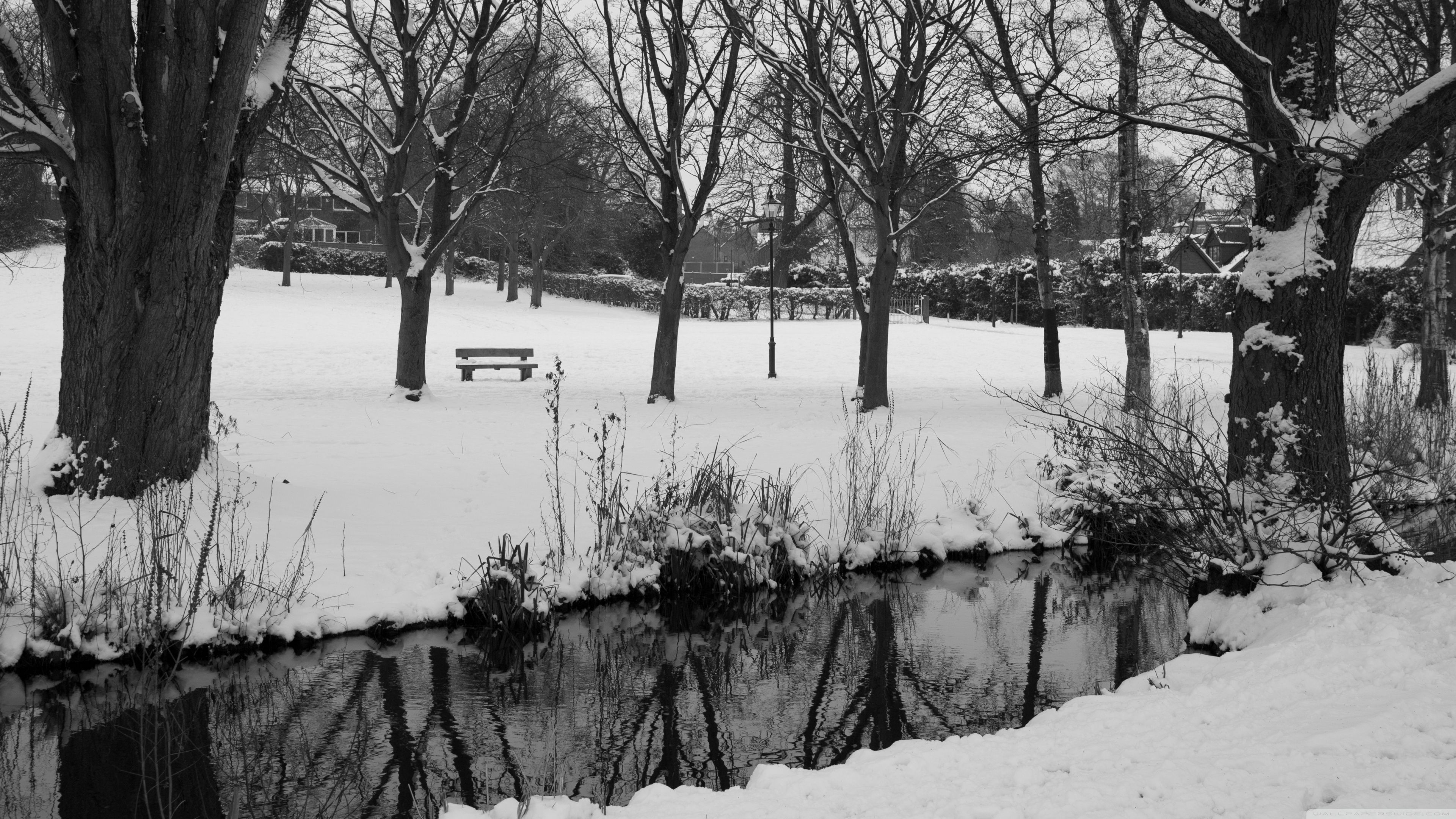 3840x2160 England Winter Black And White 4K UHD Wallpaper for UltraHD Desktop and TV : Dual Monitor : Smartphone and Tablet Devices