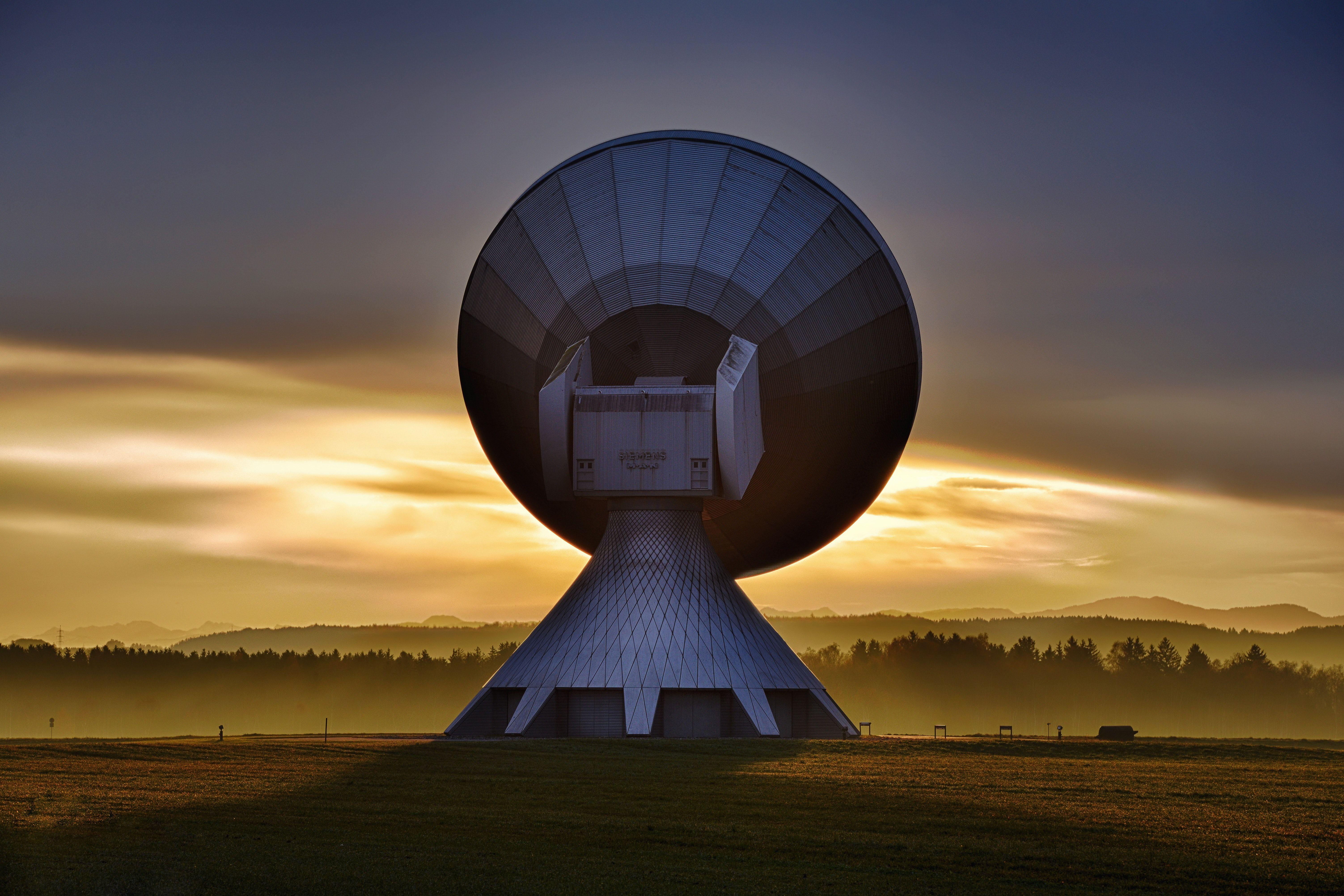 6011x4008 White Satellite Dish · Free