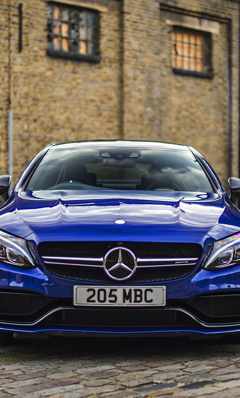 800x1325 Front, Blue, Luxury Car, Mercedes Benz C Class, iPhone 6 Plus, , Background, HD phone wallpaper