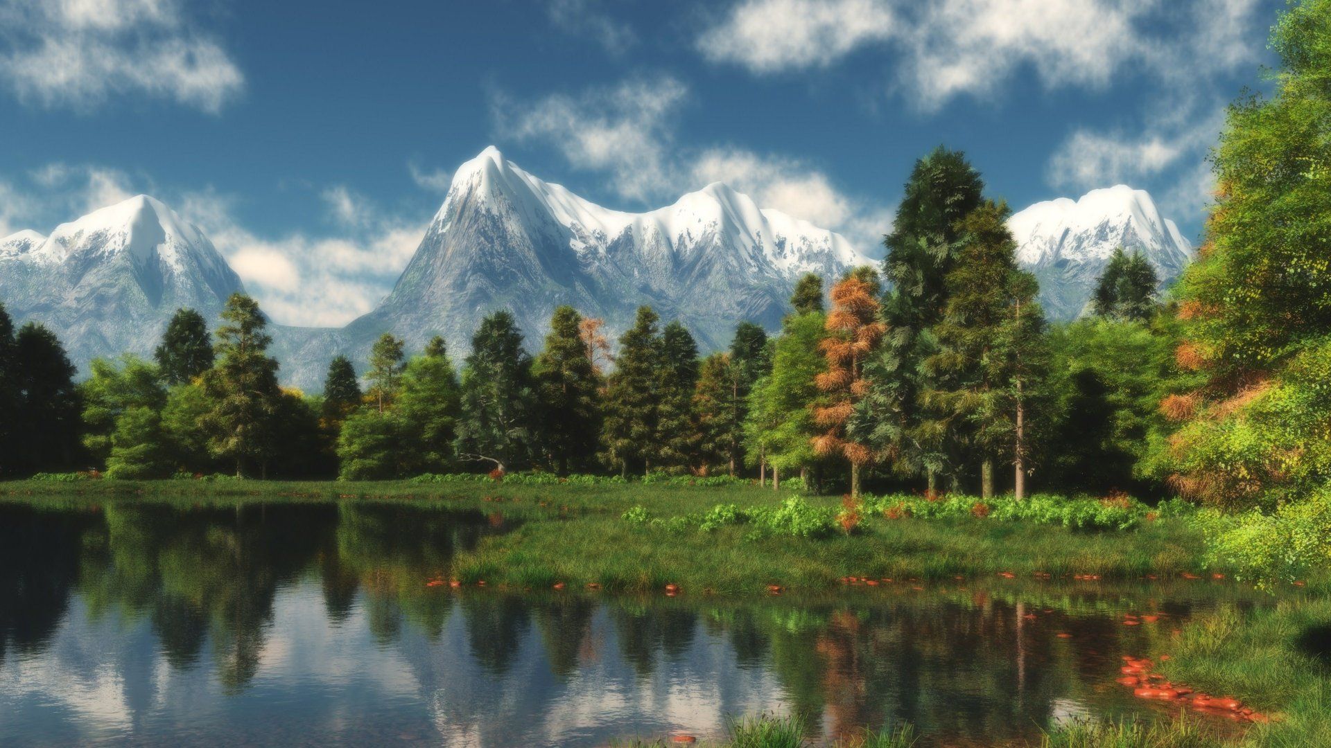 1920x1080 Majestic Mountains: A 4K Ultra HD Nature Wallpaperx2160