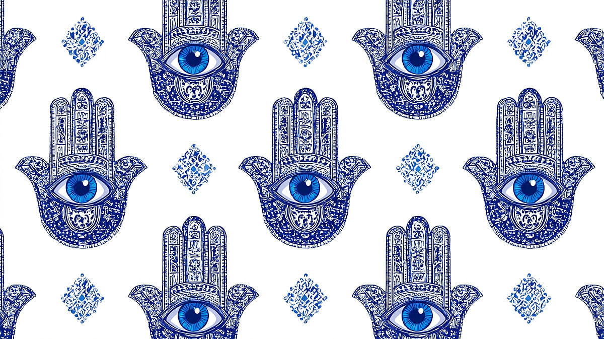 1200x673 Hamsa Eye Evil Seamless Pattern, Wallpaper, Protect, Symbol Background Image And Wallpaper for Free Download