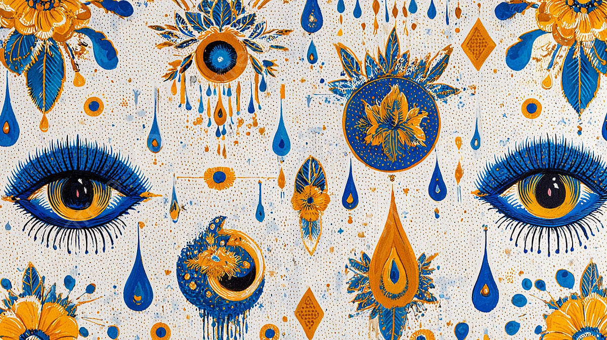1200x673 Mystic Evil Eye Seamless Pattern, Occult, Souvenir, Abstract Background Image And Wallpaper for Free Download