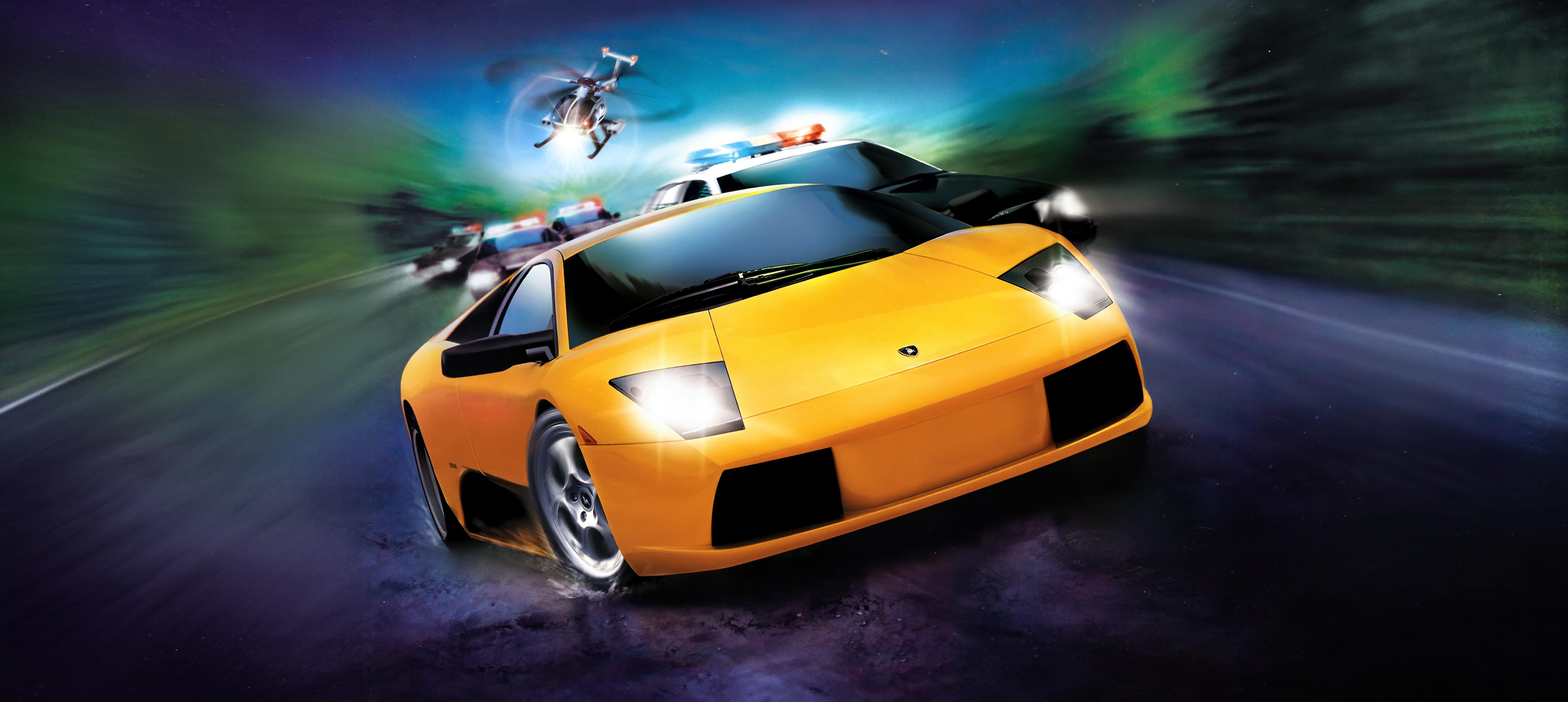 6420x2875 Need for Speed: Hot Pursuit 2 (Full ultrawide cover art)