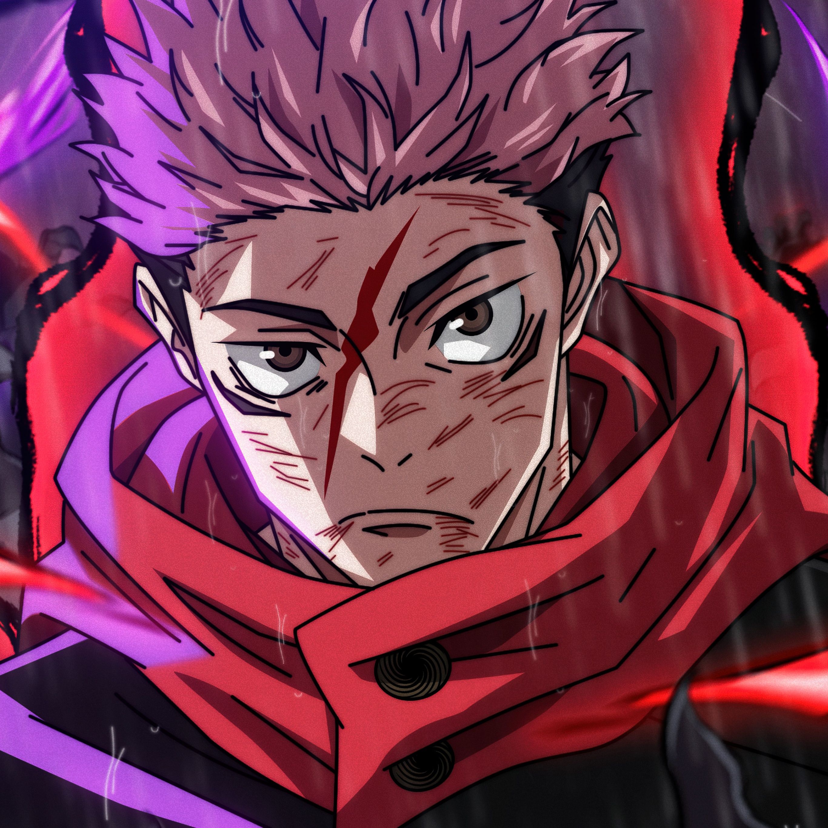 2732x2732 Yuji Itadori Wallpaper 4K, Fan Art, Jujutsu Kaisen, 5K