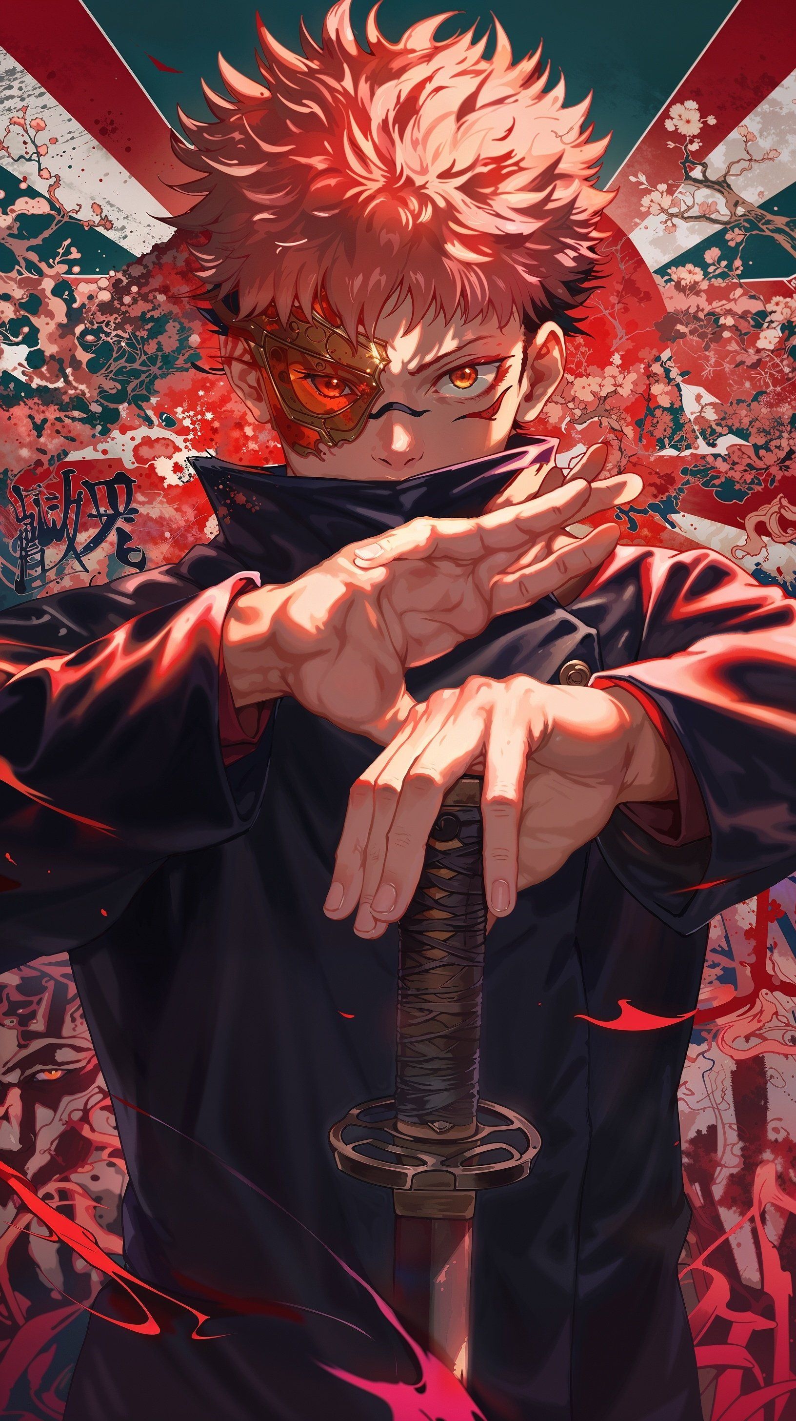 1632x2912 Yuji Itadori Phone Wallpaper and iPhone Background: Free HD Download