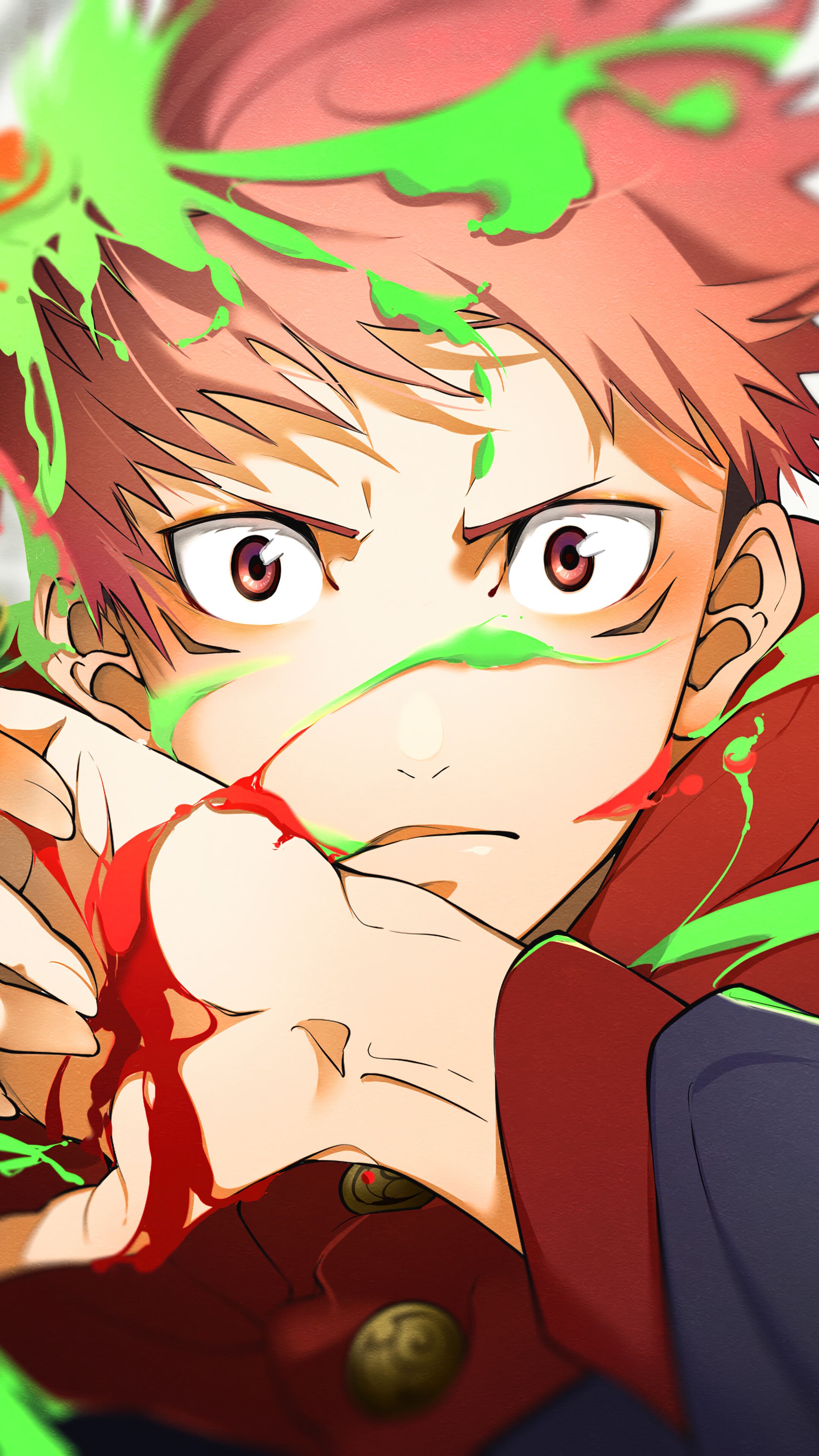 2160x3840 Yuji Itadori Jujutsu Kaisen Wallpaper iPhone Phone 4K e