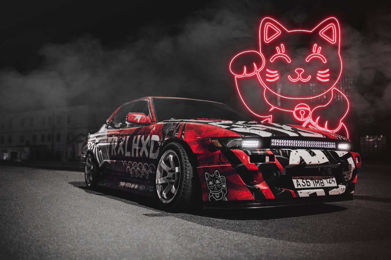 1280x853 Artem Kabachenko Laurel C33 FaceLift s13 Street Drifters Sergey Stilov Youtube Neon Art