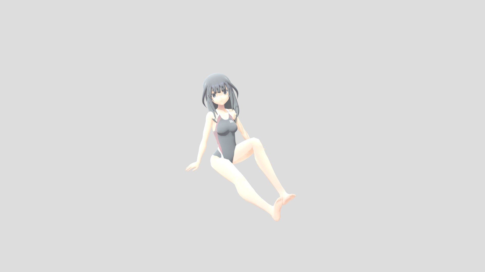 1920x1080 Anime girl laying down model by darknessvoid403 [a3a4525]
