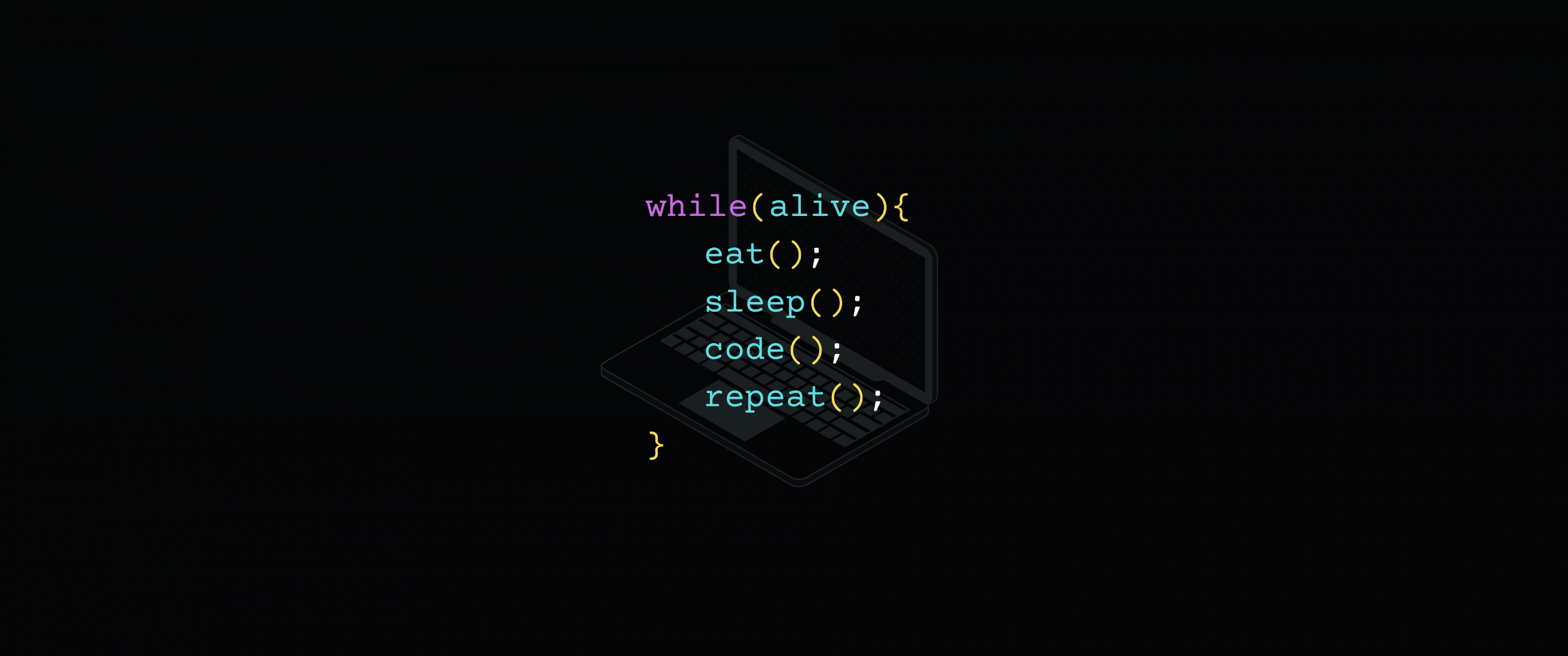 3440x1440 Eat Sleep Code Repeat 4K AMOLED Wallpaper