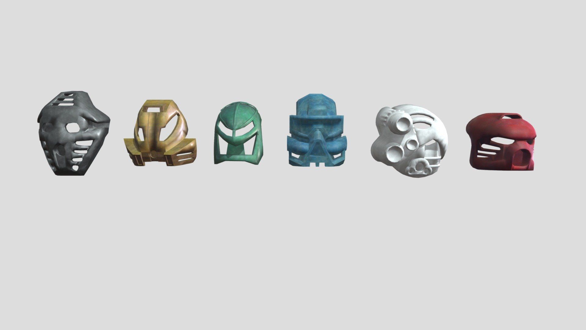 1920x1080 All Toa Mata Masks Free 3D model by The_Structure_World [752266c]