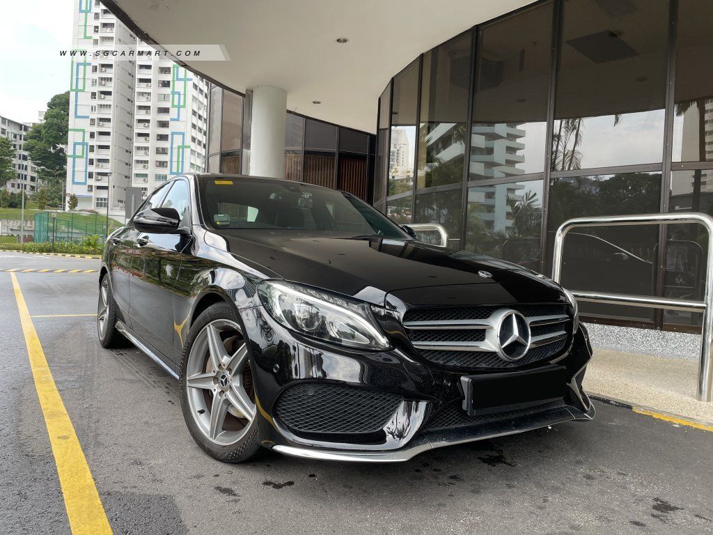 1024x768 Used 2018 Mercedes Benz C Class C200 AMG Line Premium Sunroof