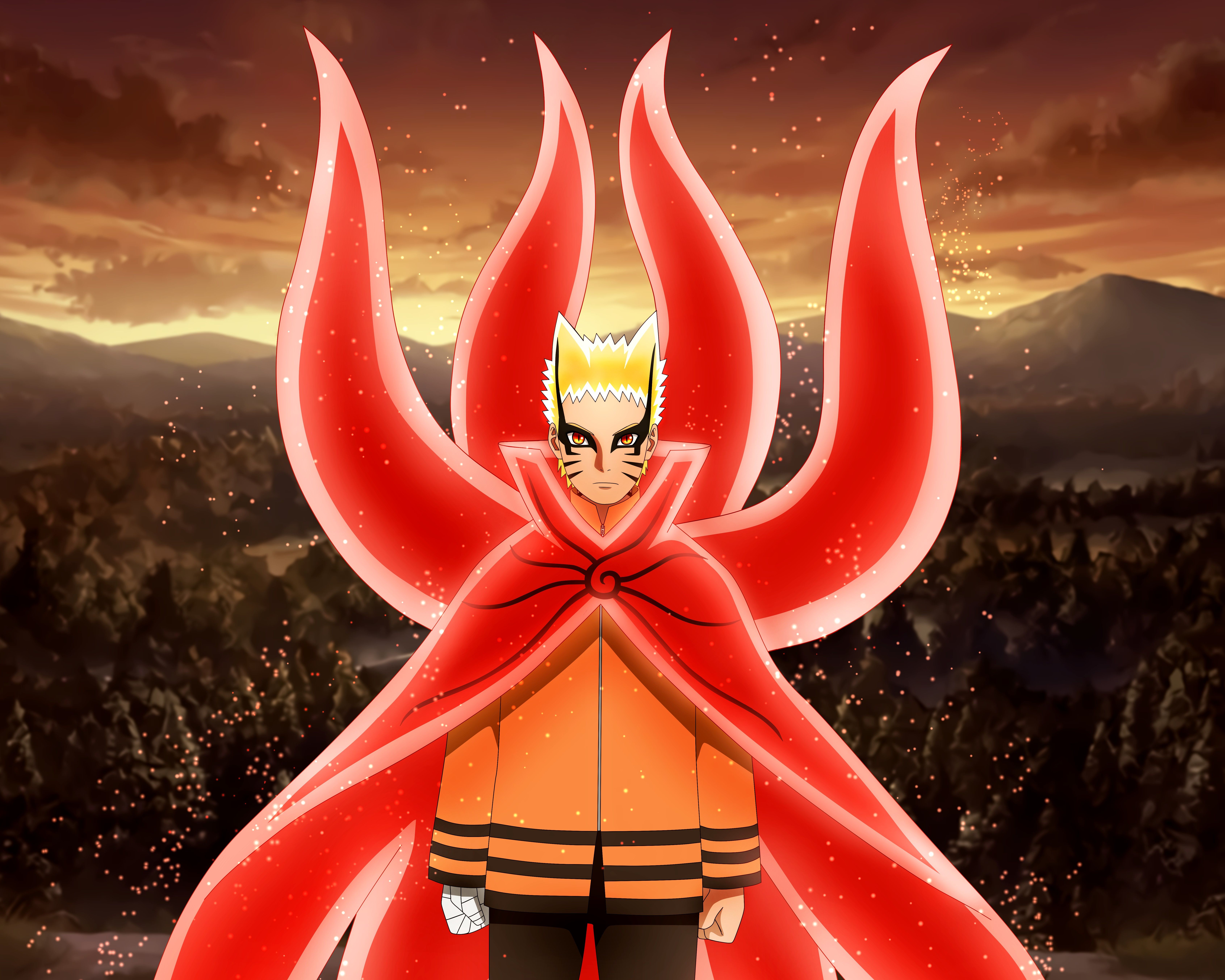6765x5412 Naruto Baryon Mode 4k Wallpaper
