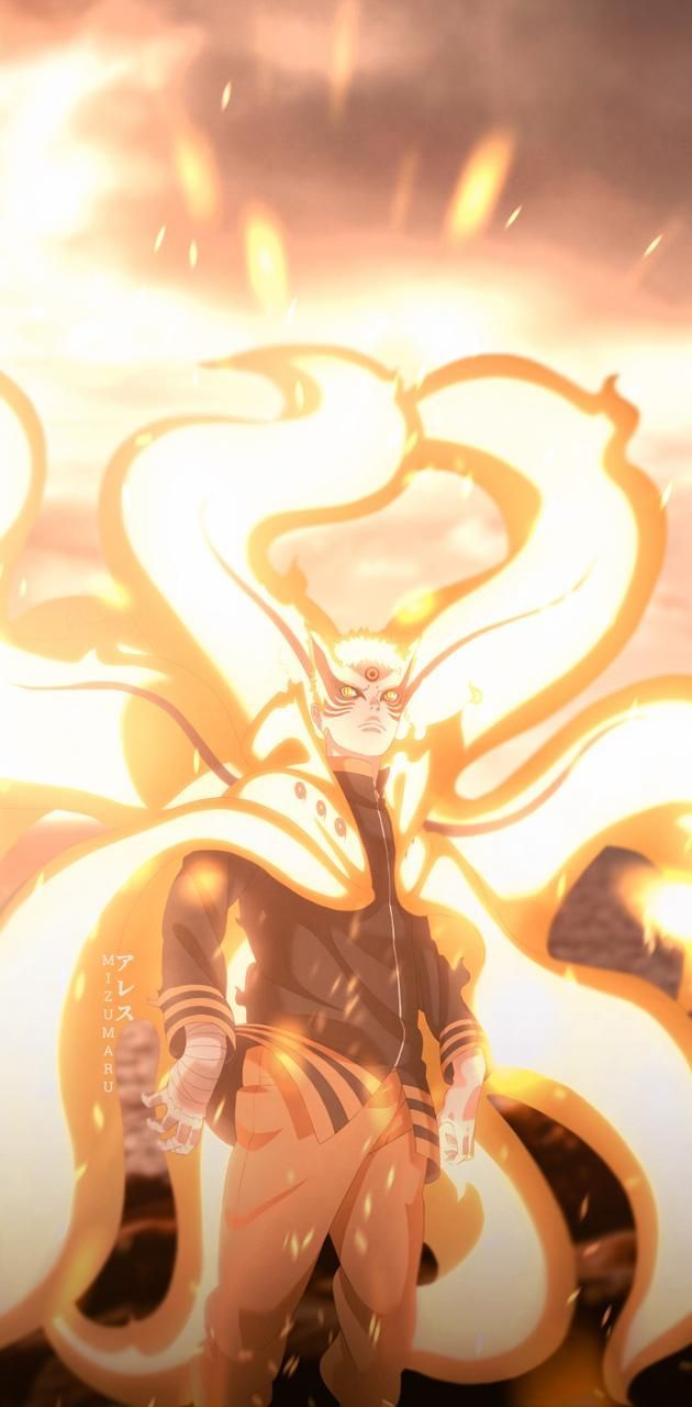 630x1280 Naruto Baryon Mode wallpaper