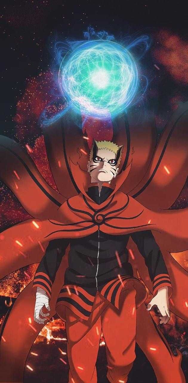 630x1280 Naruto Baryon Mode Wallpaper