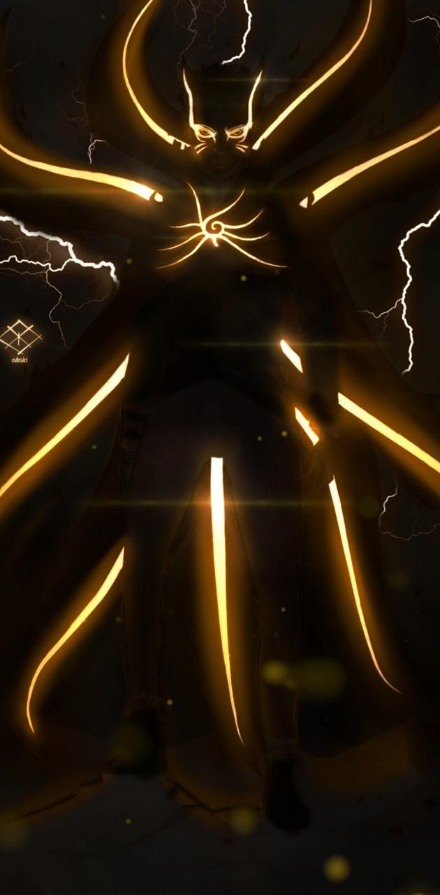 630x1280 Naruto Baryon mode wallpaper