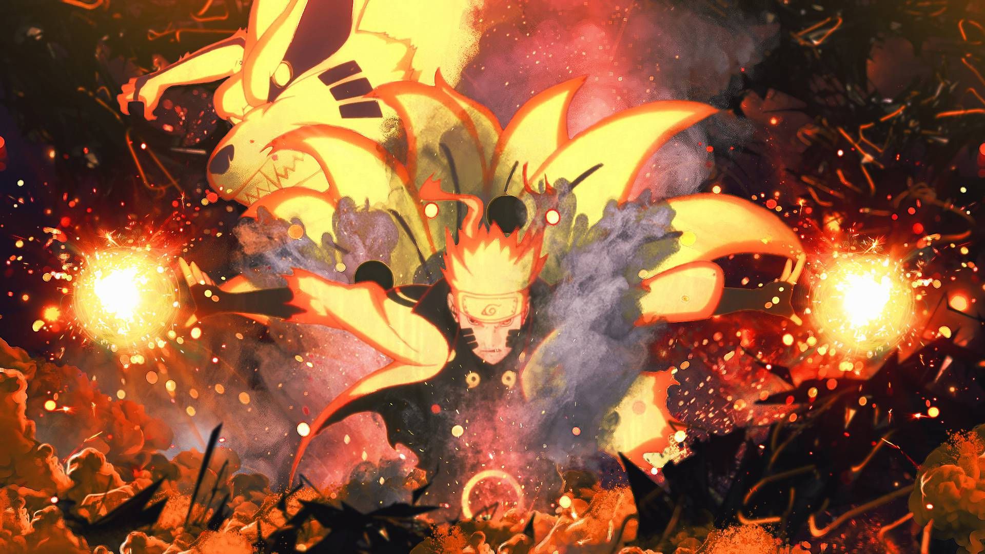 1920x1080 Naruto Baryon Mode Anime Wallpaper