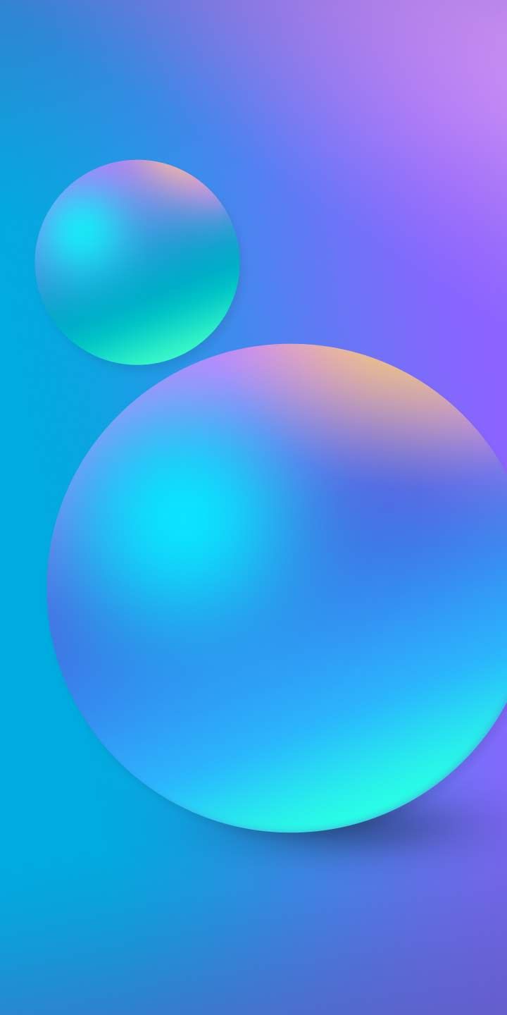 720x1440 Free HD Techno Camon I2 Stock Blue Circular Gradient Wallpaper