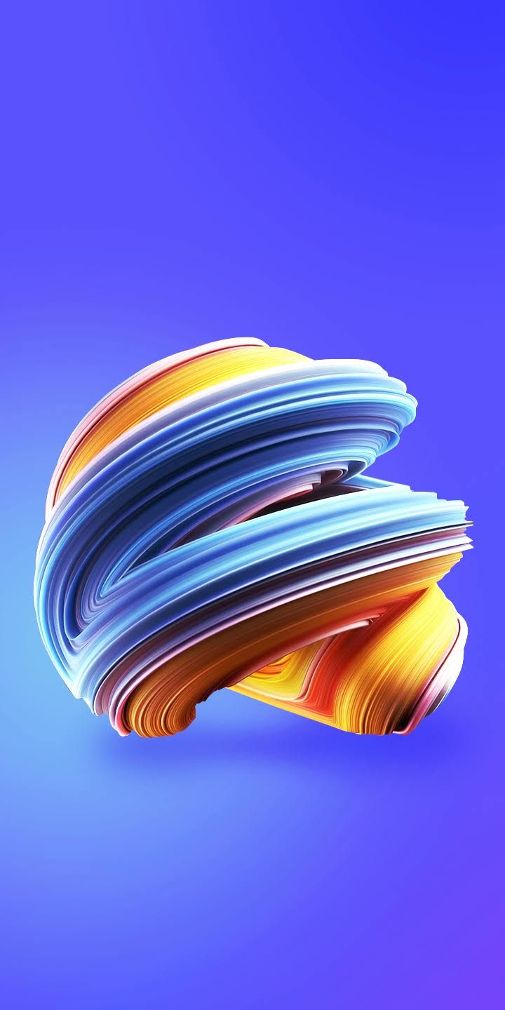 720x1440 Techno Camon I2 Stock Blue Purple Abstract Circle