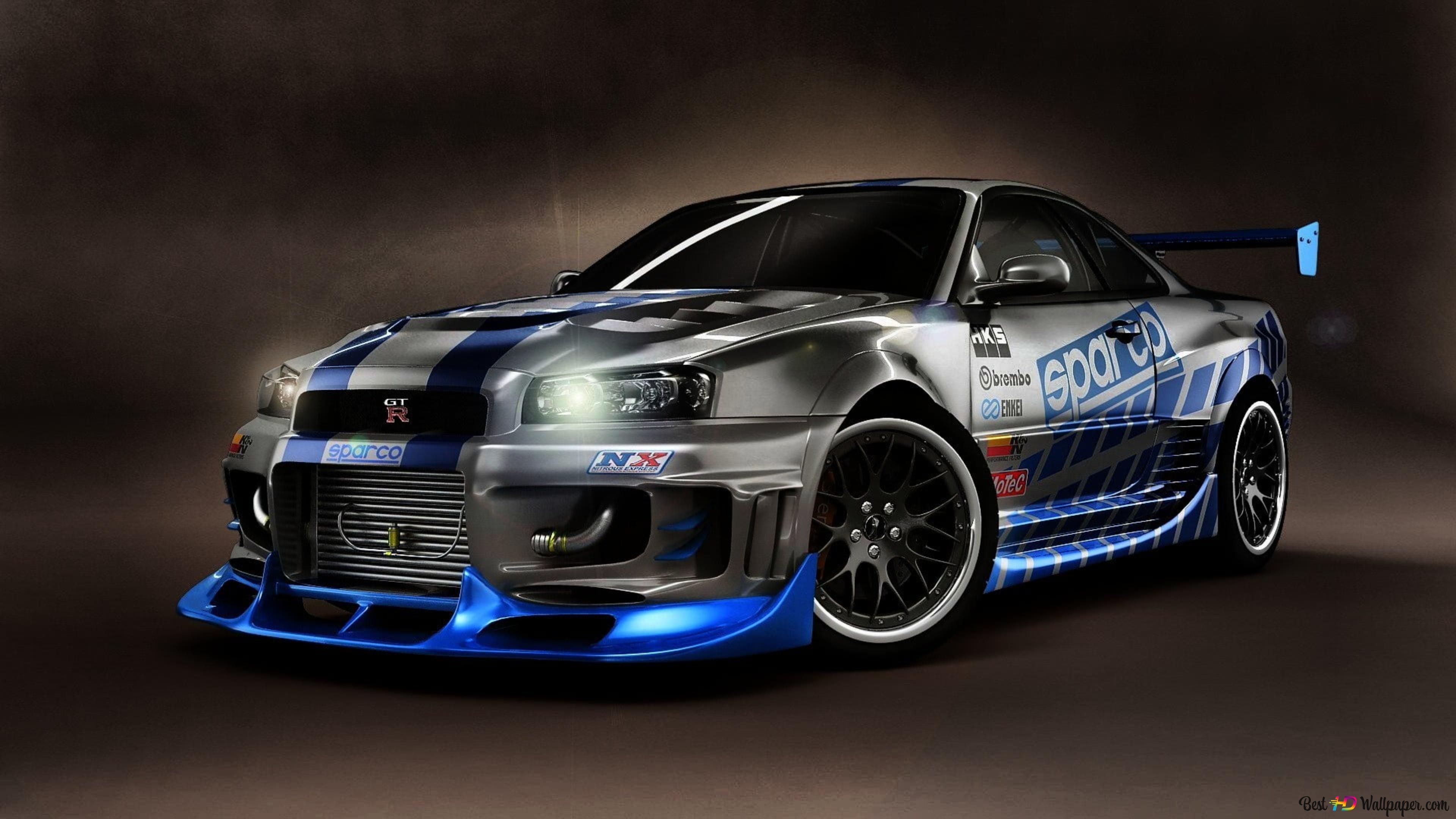 3840x2160 Skyline R34 4k Wallpaper