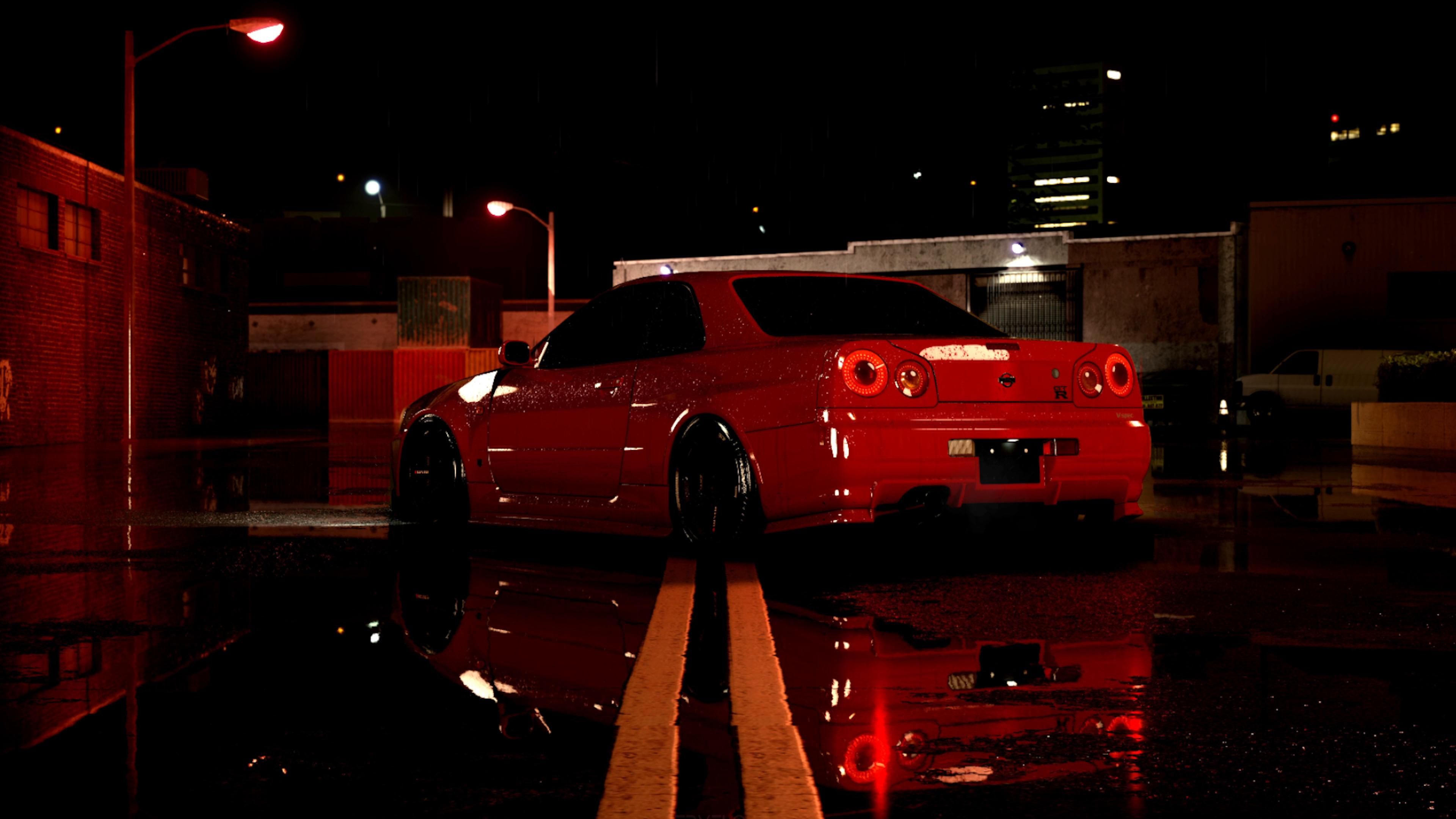 3840x2160 Nissan R34 Live Wallpaper