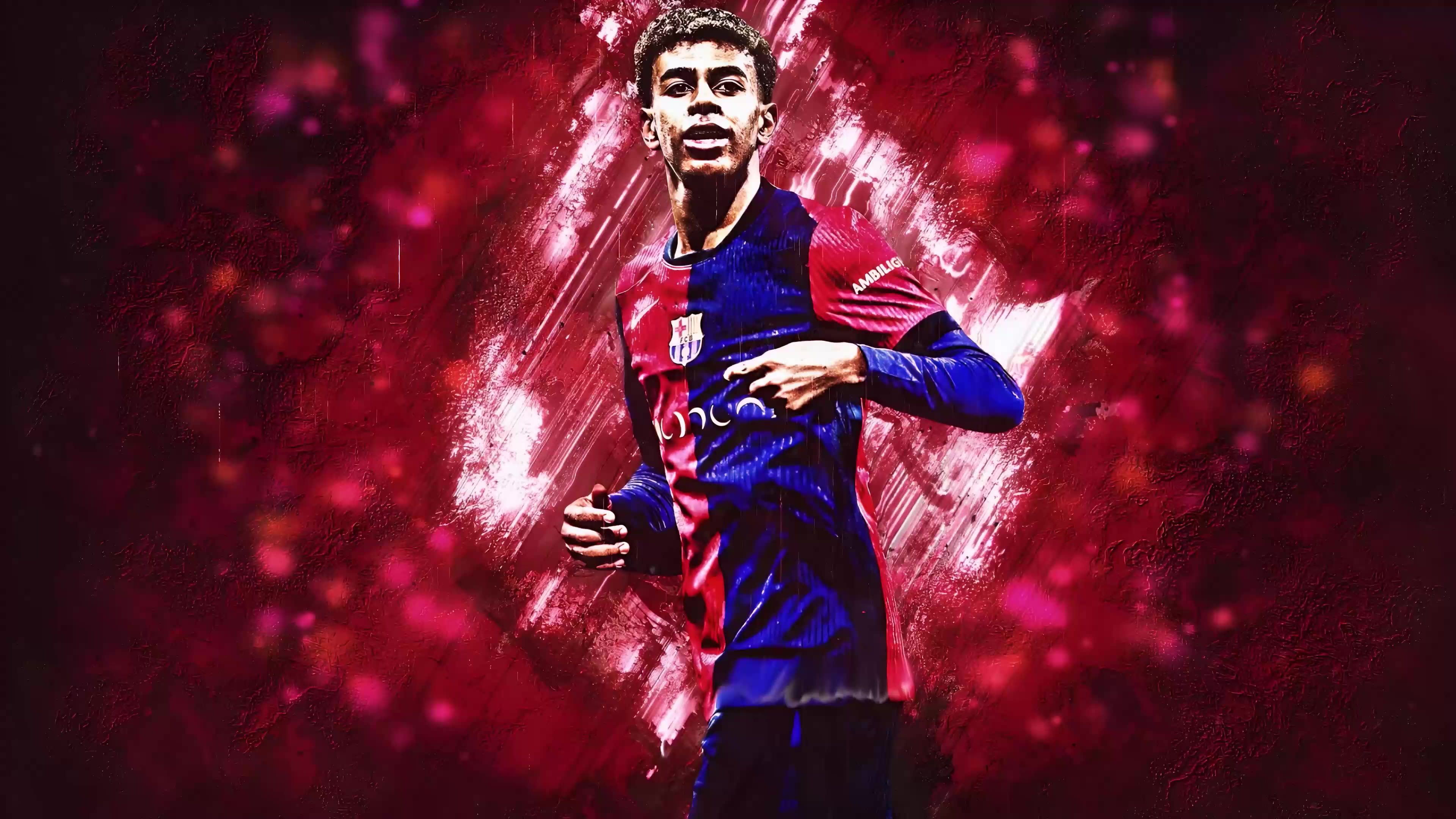 3840x2160 Lamine Yamal Deskk Wallpaper