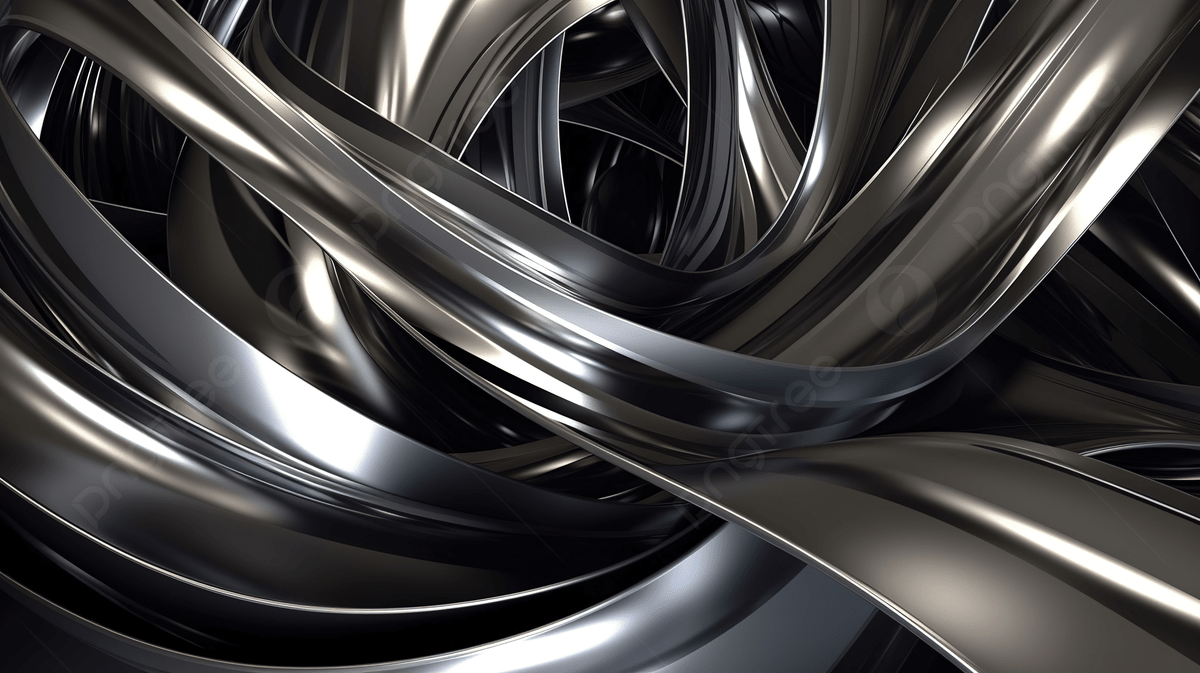 1200x673 Abstract Chrome Metal Strip Background With Gray 3D Geometry And Bending Shapes, Dark Wallpaper, Light Wallpaper, 3D Wallpaper Background Image And Wallpaper for Free Download
