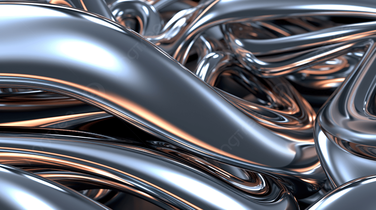 1200x673 3D Abstract Chrome Metal Background In Full Screen Photo And Picture For Free Download