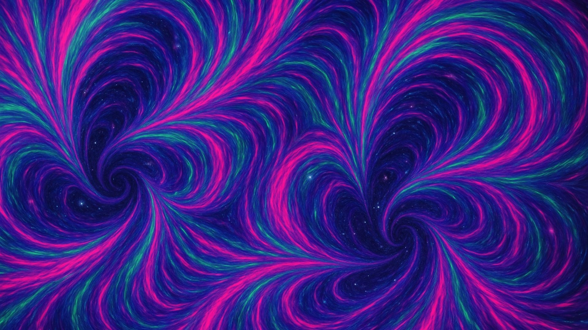 1920x1080 kaleidoscope pattern made from liquid chrome, iridescent bubbles, and melting candy tones in a surreal dreamscape HD abstract Wallpaper