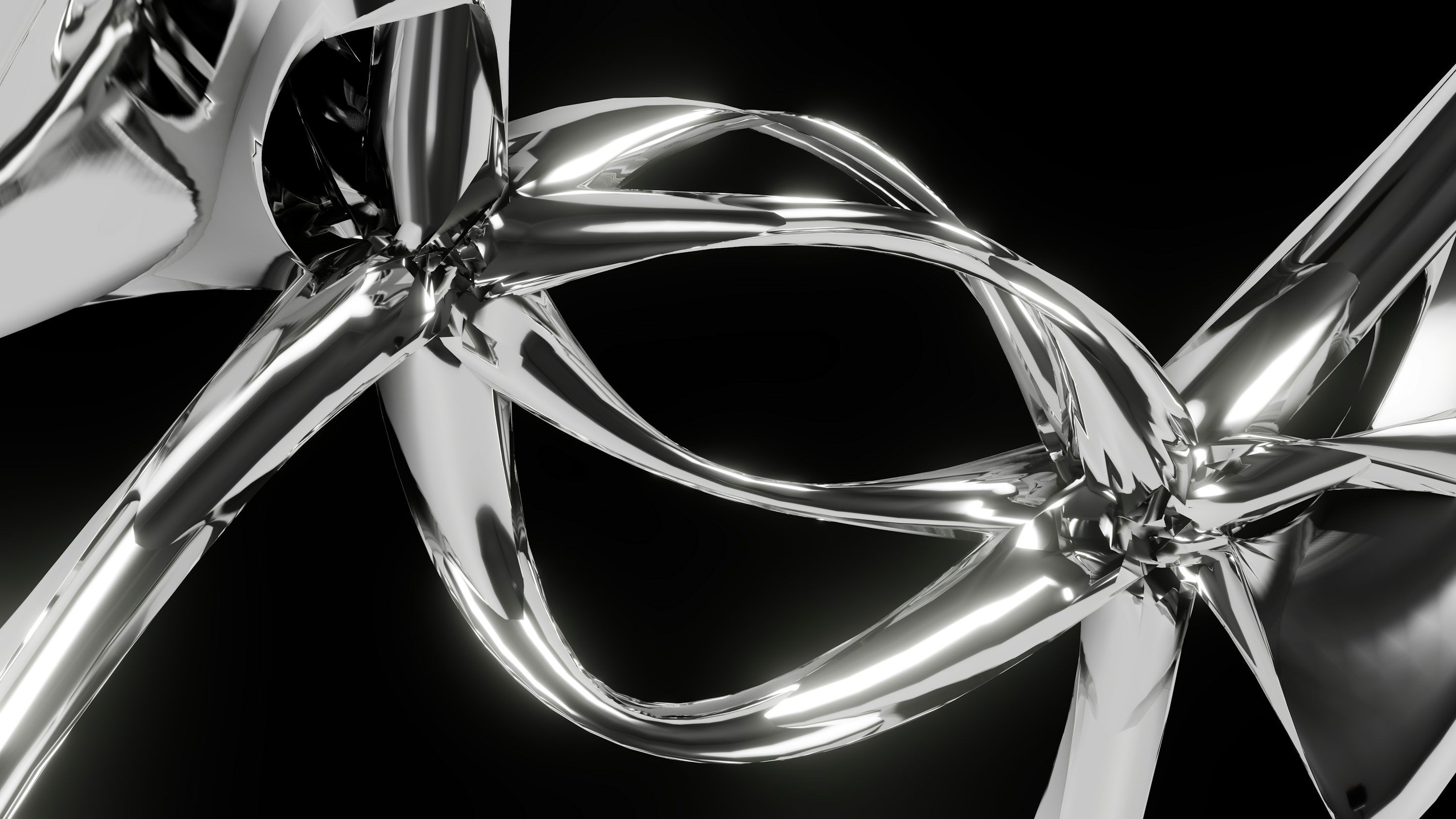 3000x1688 Chrome Abstract Picture. Download Free Image