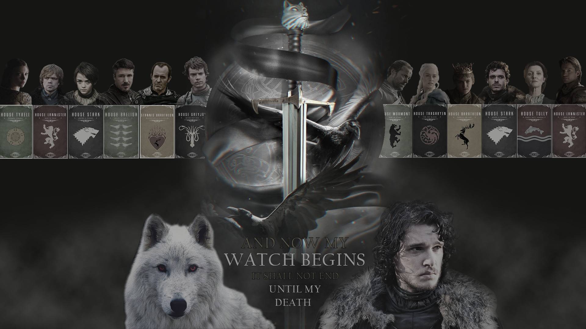 1920x1080 Jon Snow of the Night's Watch (Game of Thrones) of Thrones
