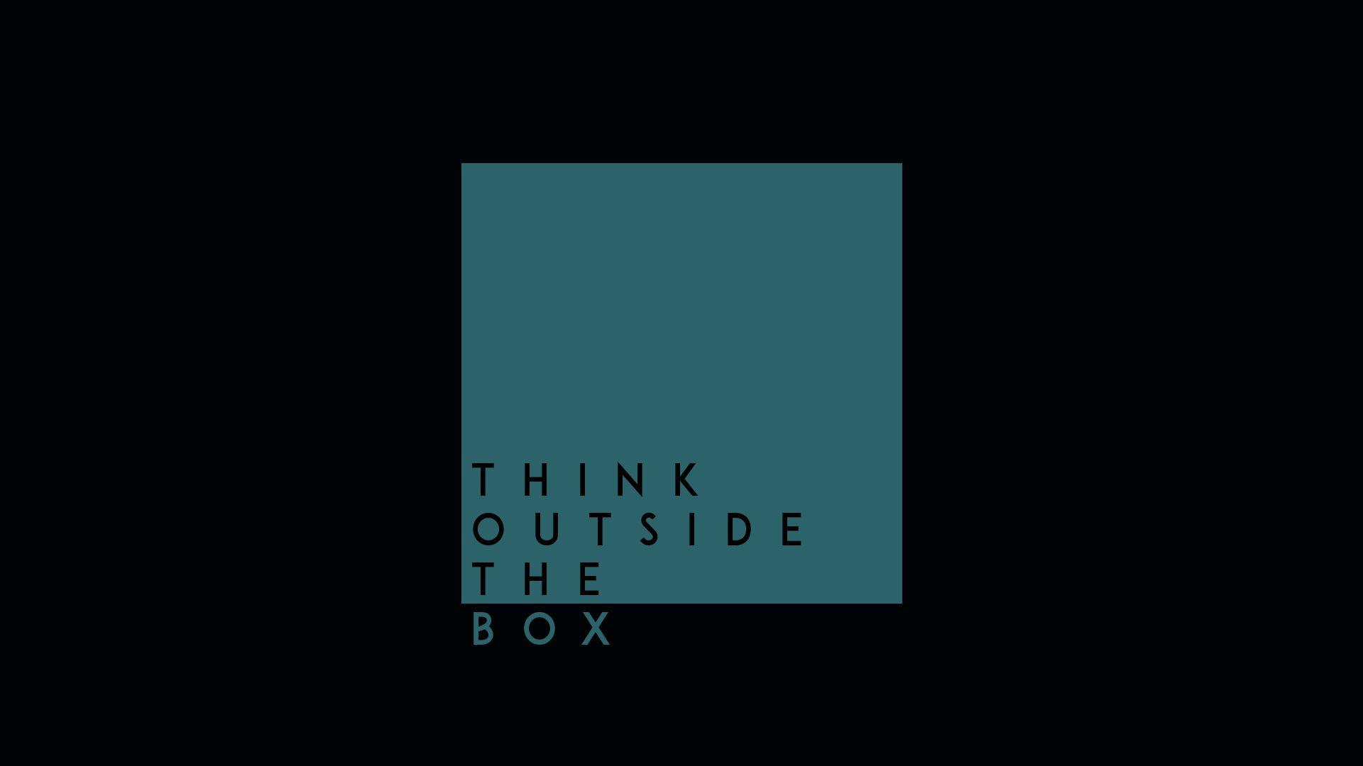 1920x1080 Think Outside The Box HD, HD Typography, 4k Wallpaper, Image, Background, Photo and Picture