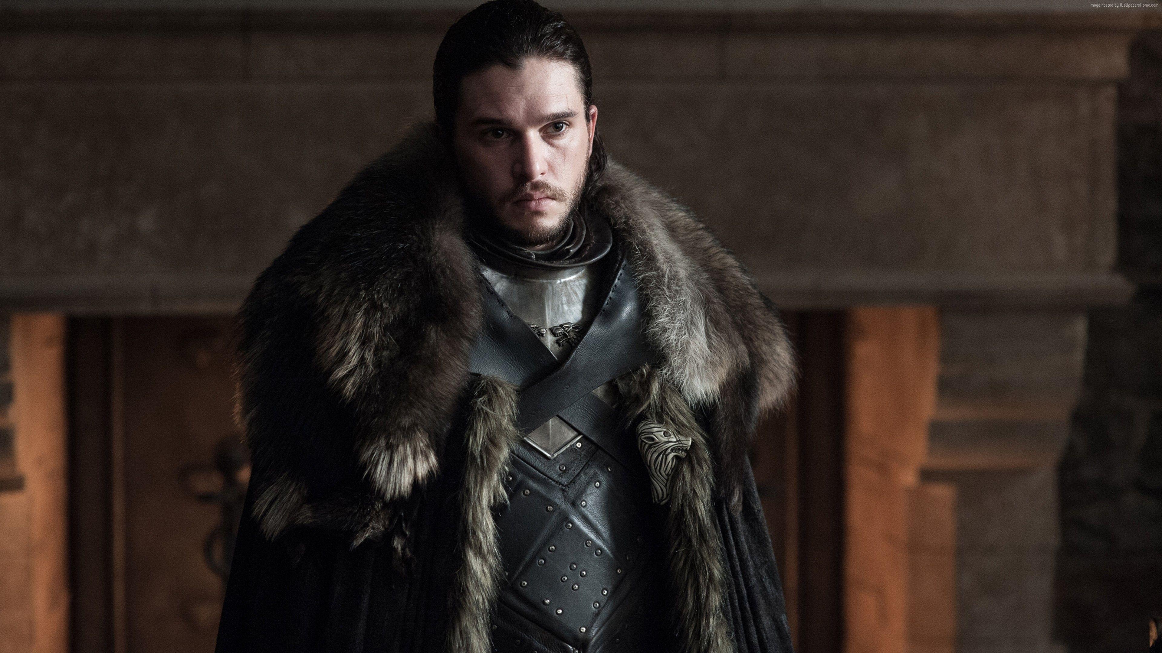 3840x2400 Wallpaper Game of Thrones Season Jon Snow, Kit Harington, TV