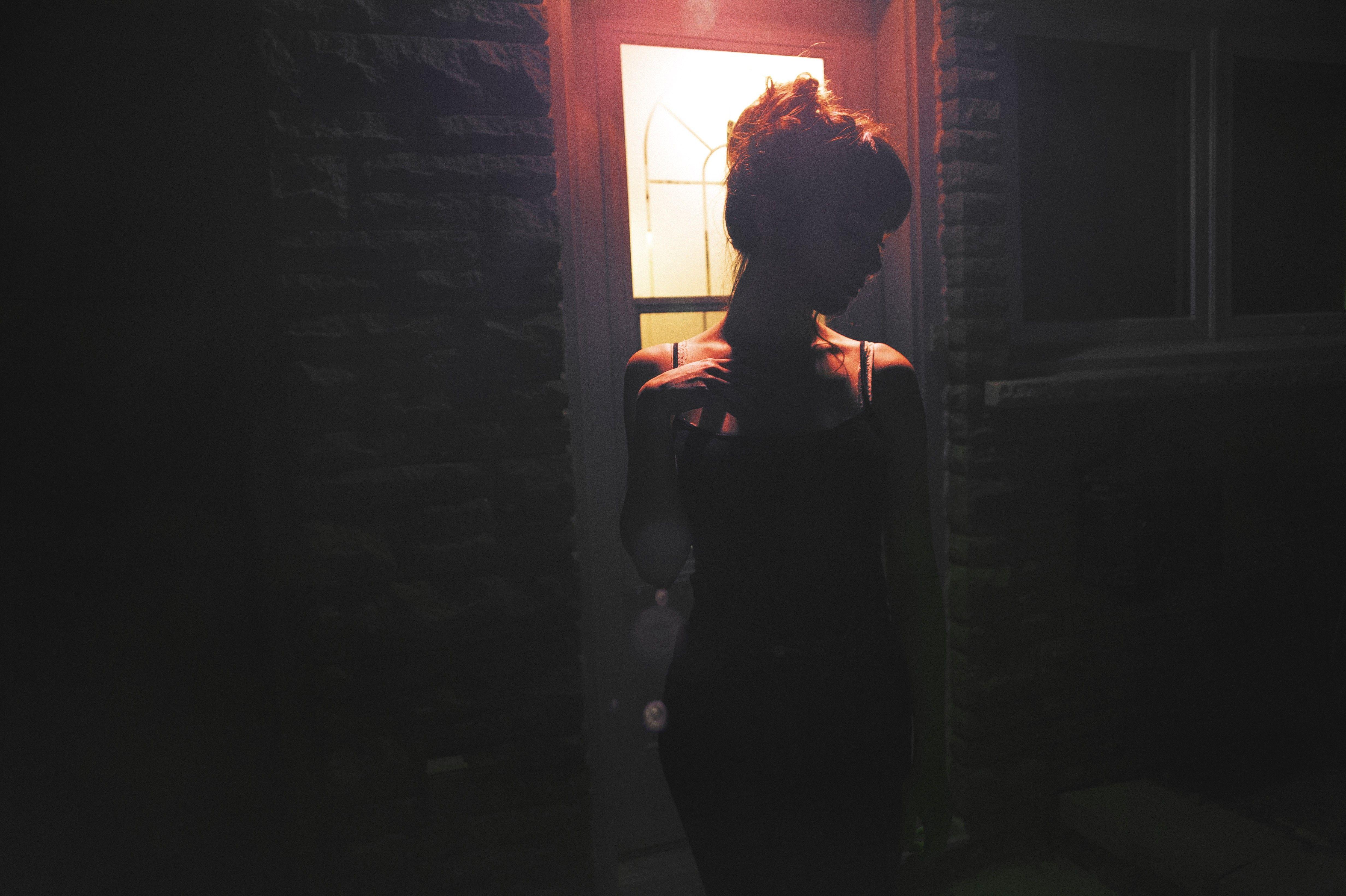 4928x3280 #women outdoors, #closed eyes, #black clothing, #Chill Out, #tank top, #night, #photography, #women, #model, wallpaper. Mocah.org HD Desktop Wallpaper