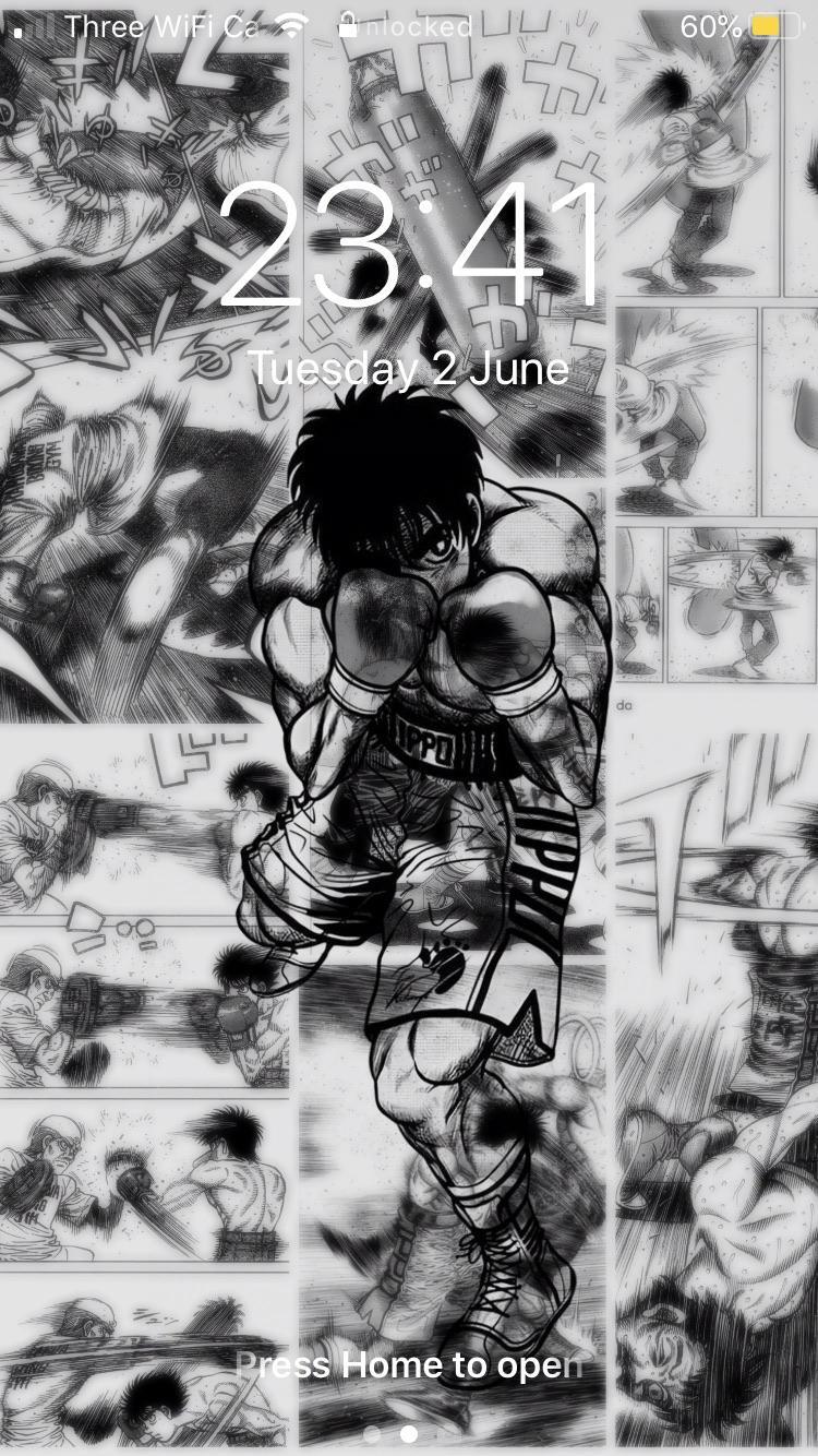 750x1334 Made an edit of some manga panels for an iPhone wallpaper, what do you guys think?: hajimenoippo