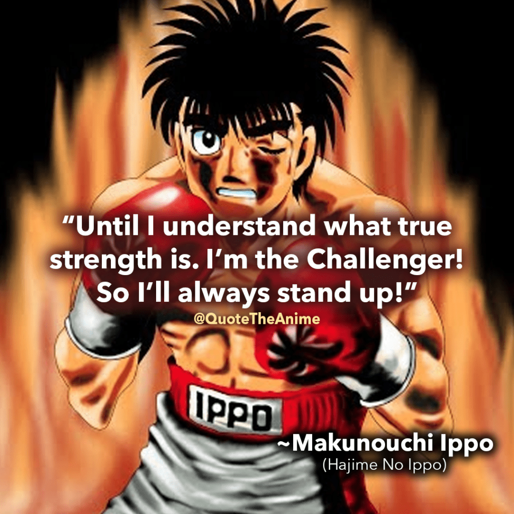 1024x1024 Motivational Hajime No Ippo Quotes (With Image)
